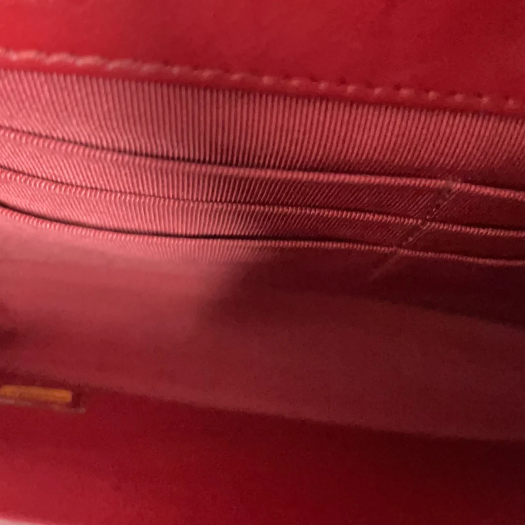 Chanel Red Lambskin Wallet on Chain (WOC) 2011