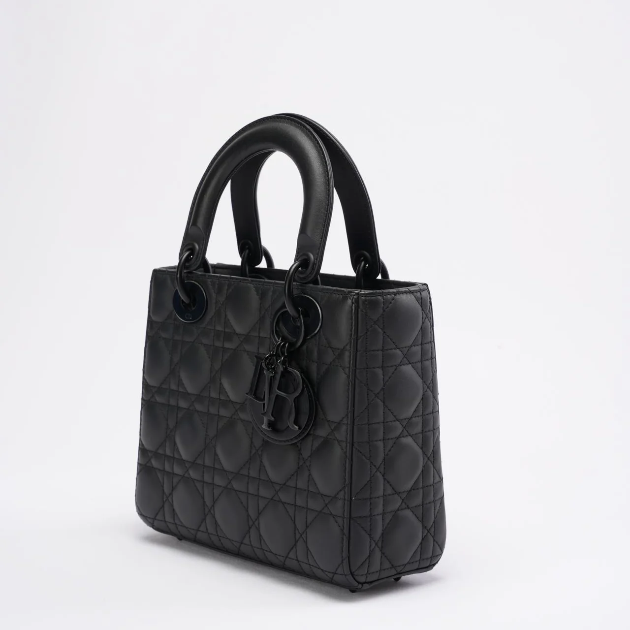 Christian Dior Matte Black Small Lady Dior Bag 2020