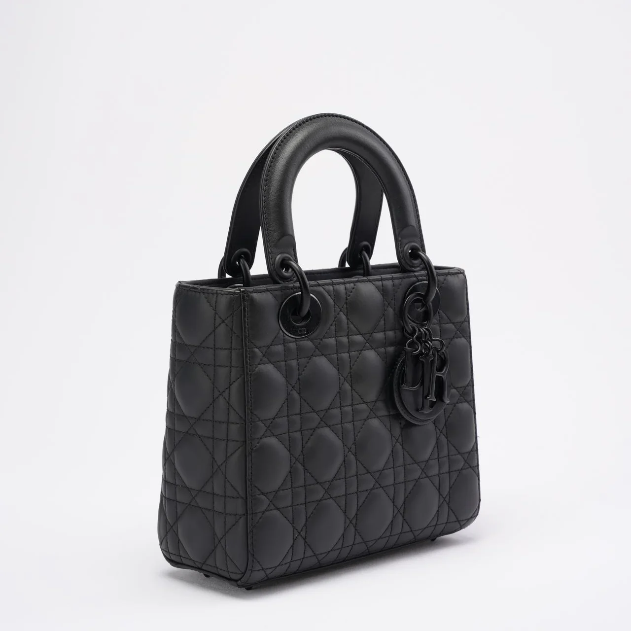 Christian Dior Matte Black Small Lady Dior Bag 2020