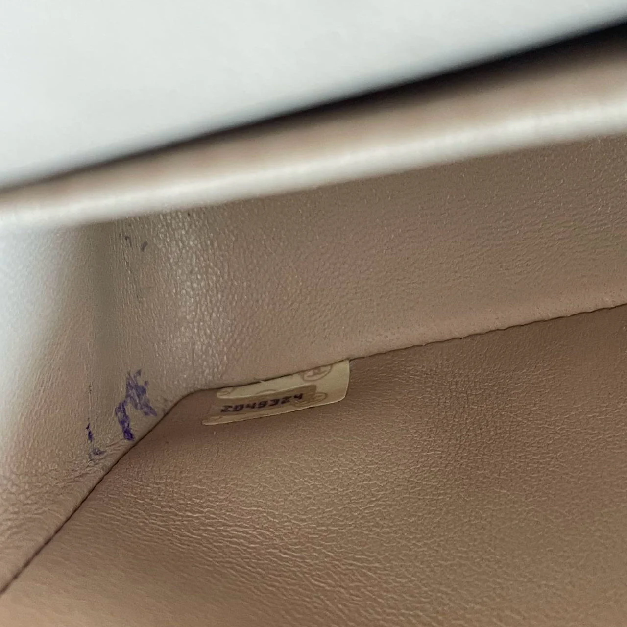 Chanel Vintage Beige Small Classic Double Flap Bag 1994