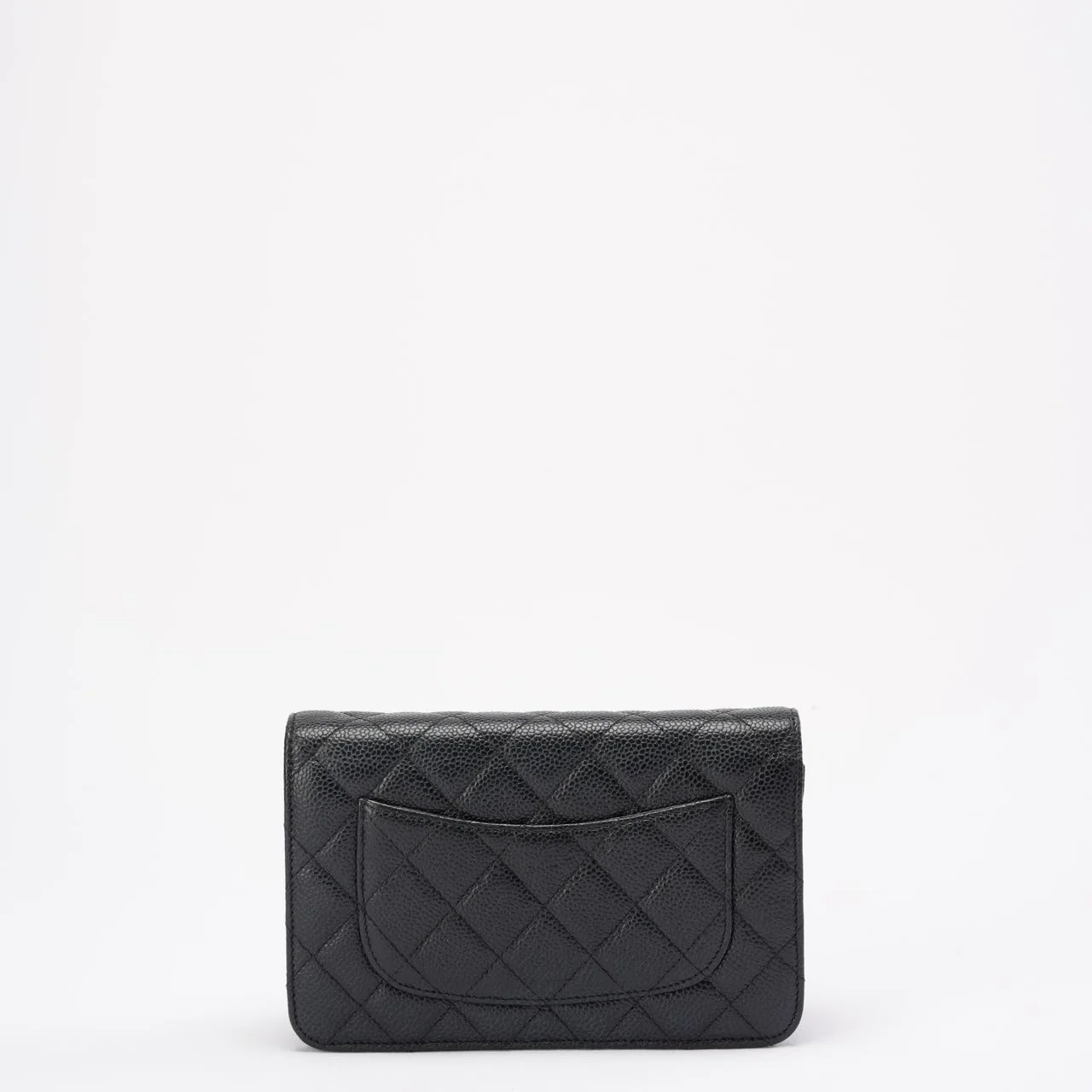 Chanel Black Caviar Leather Wallet on Chain(WOC) 2020