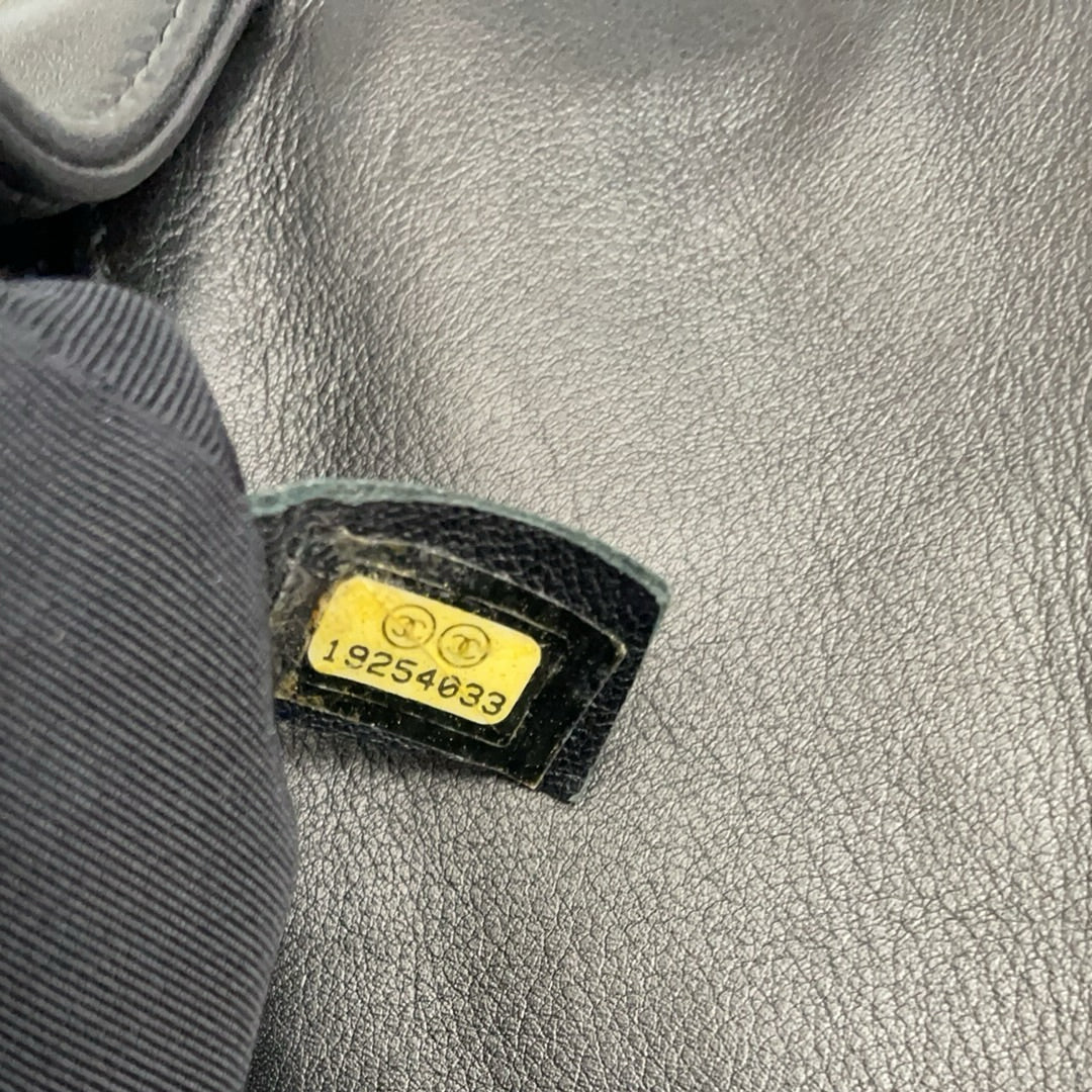 Chanel Boy Medium Black Flap Bag Quilted Lambskin 2014