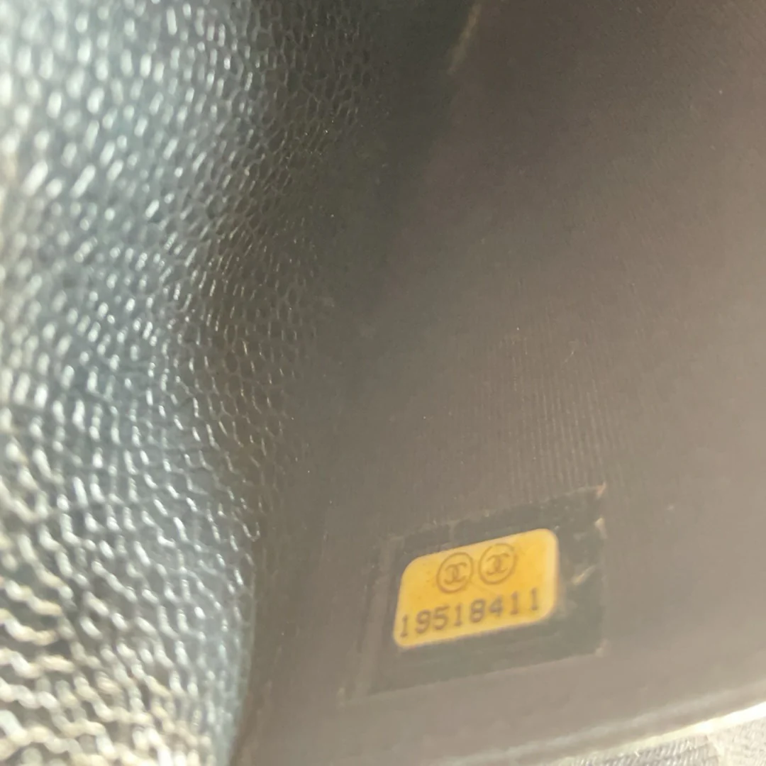 Chanel Black Caviar Leather Wallet on Chain(WOC) 2014