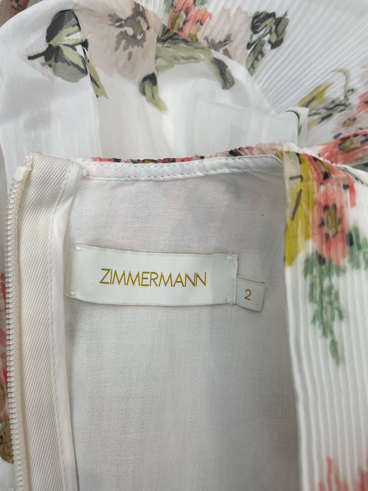 Zimmermann Pleated Mini Dress Size 2