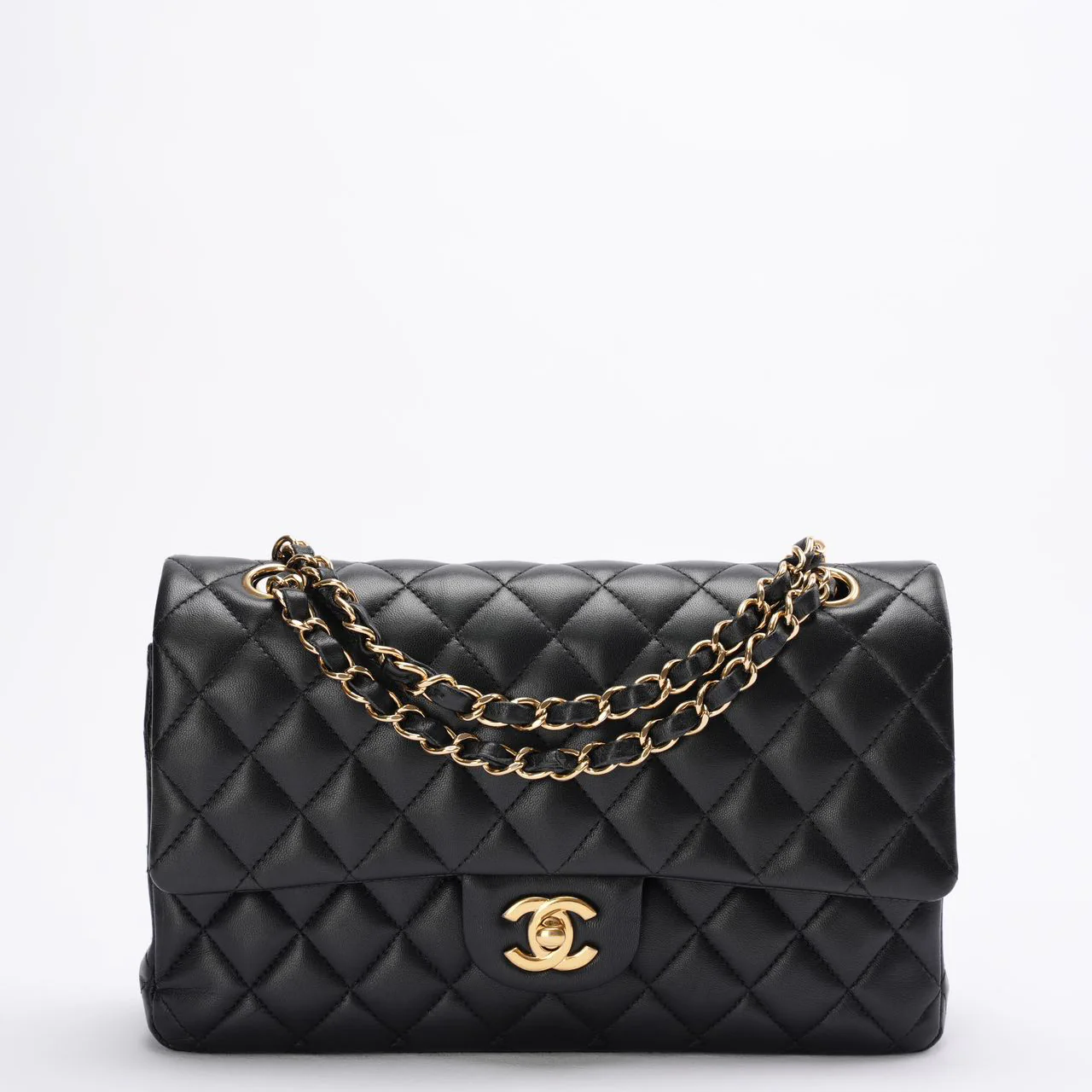 Sac Chanel Classique à rabat noir moyen 2018
