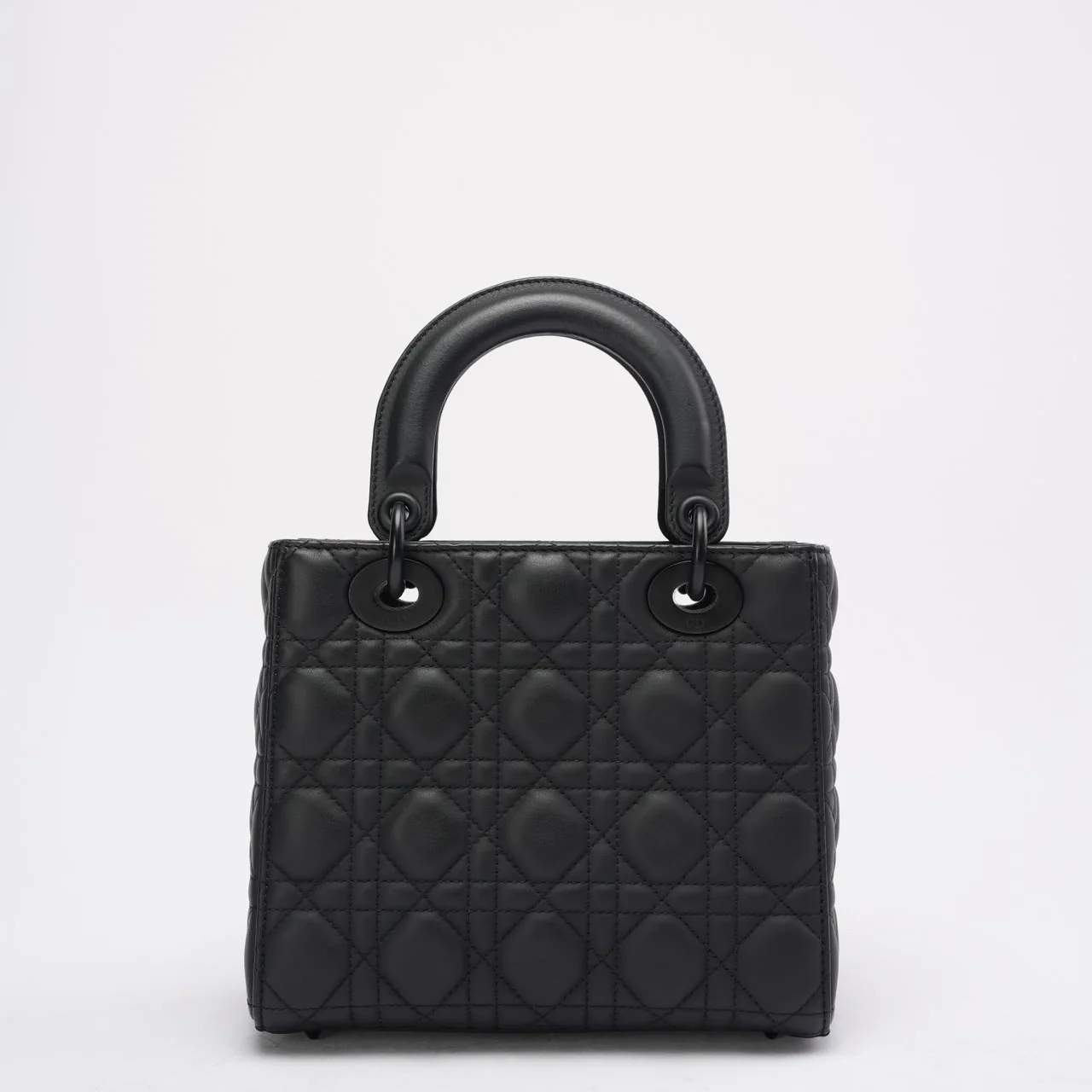 Christian Dior Lady Dior Small Matte Black Tonal Bag 2021