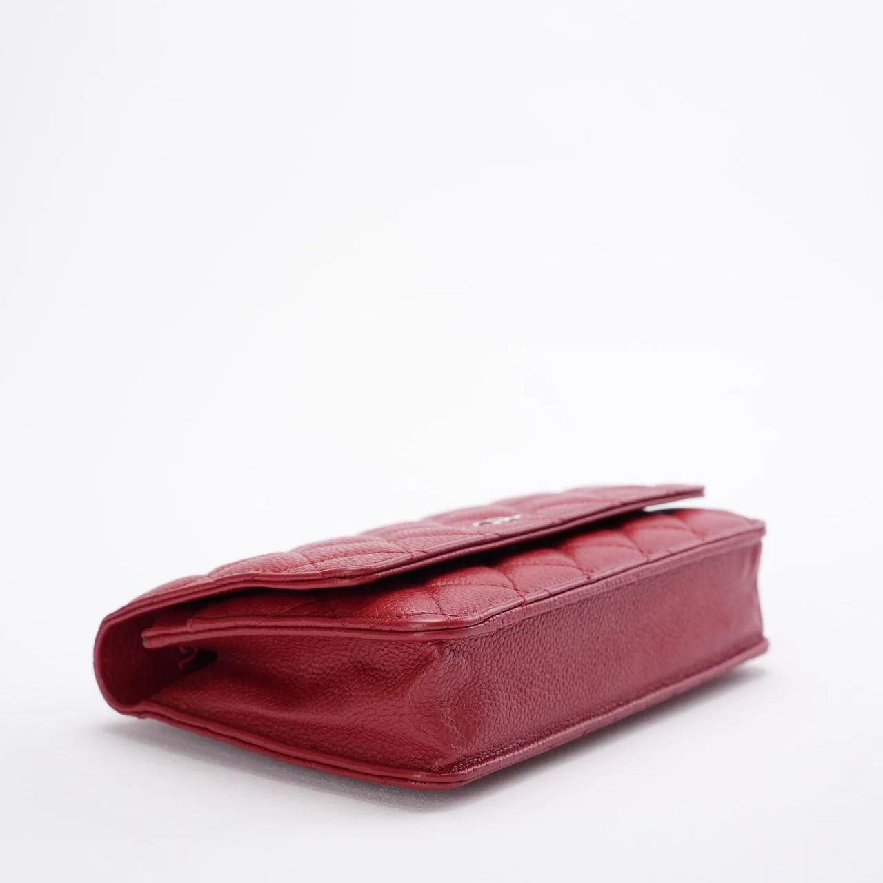 Chanel Wallet on Chain( woc) Bag Red Caviar Leather