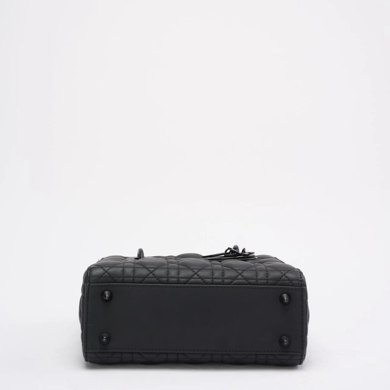 Christian Dior Lady Dior Small Matte Black Tonal Bag 2021