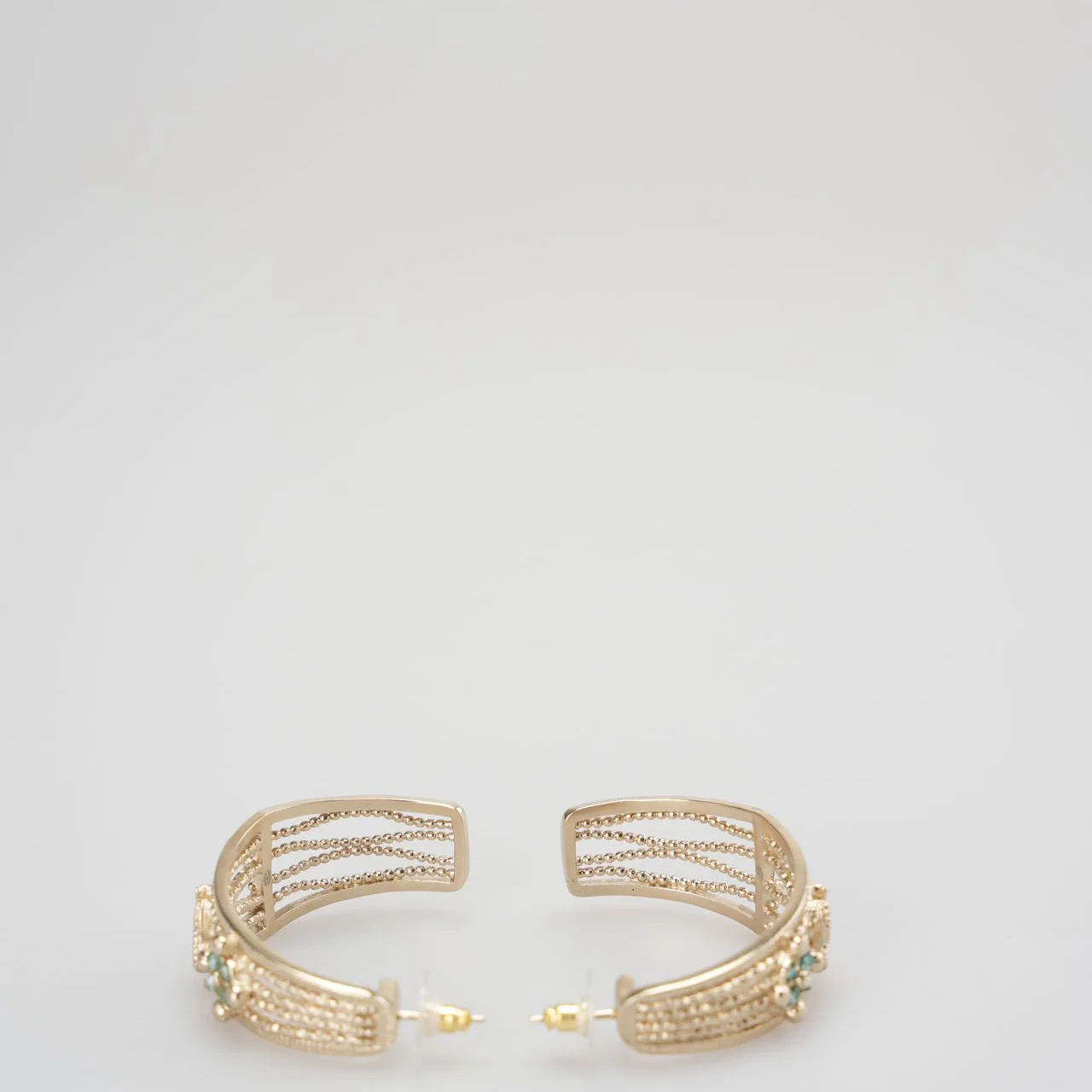 Chanel Crystal Coco Moon Earrings Rare Piece