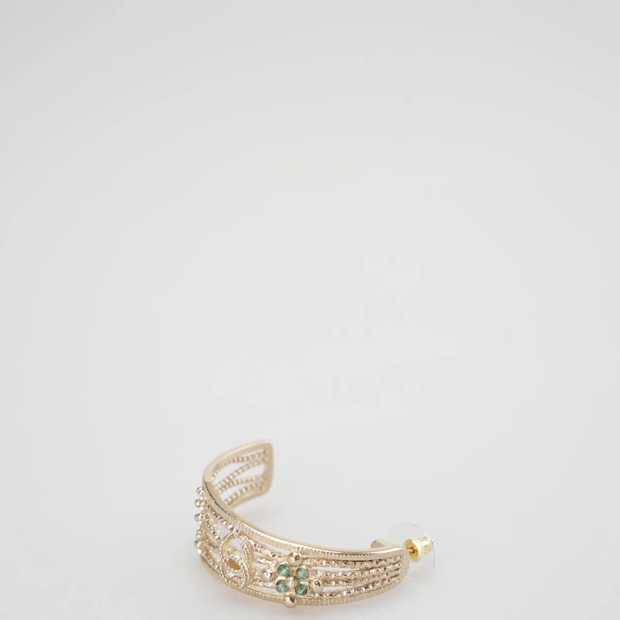 Chanel Crystal Coco Moon Earrings Rare Piece