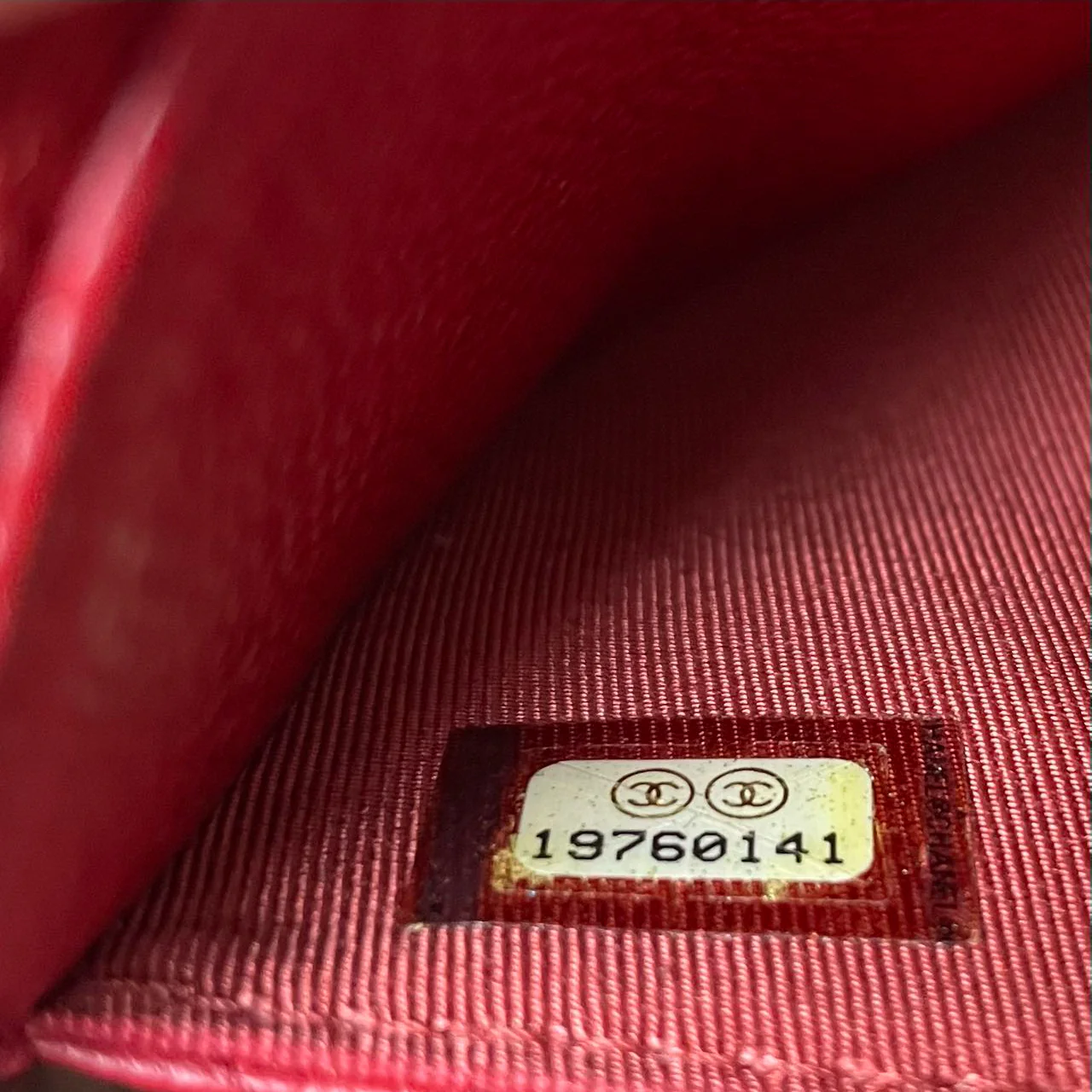 Chanel Wallet on Chain( woc) Bag Red Caviar Leather