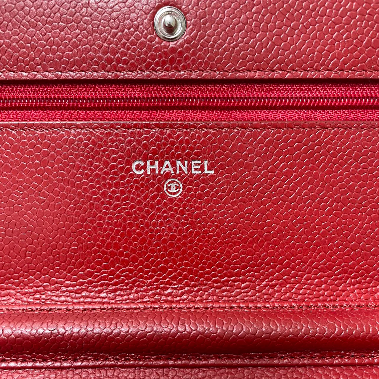Chanel Wallet on Chain( woc) Bag Red Caviar Leather