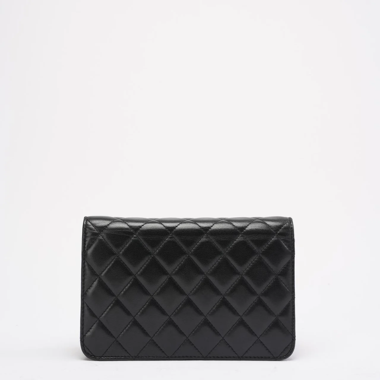 Chanel Wallet on Chain Black with Camélia Charms 2019