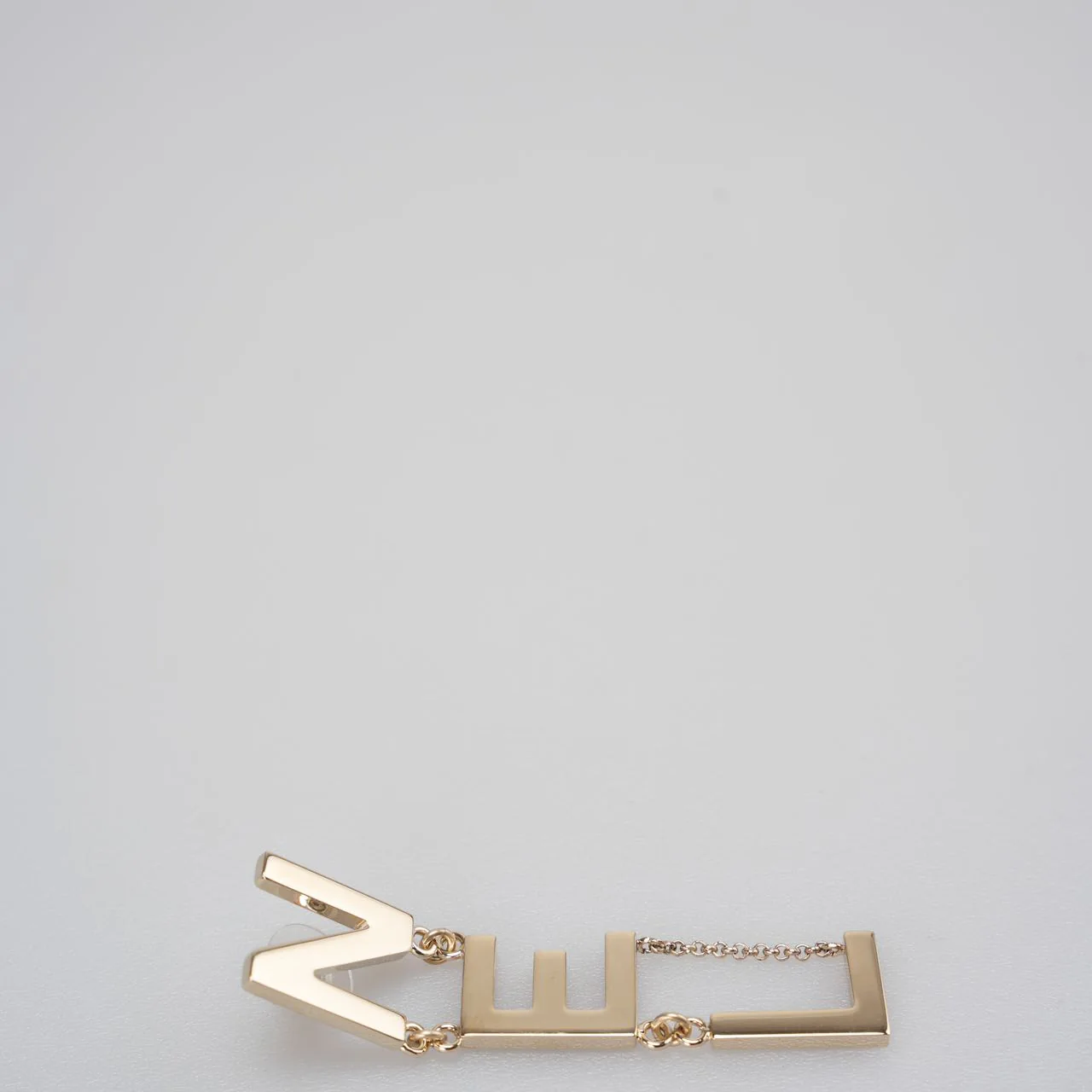 Chanel Runway Large Letter Logo Statement Earrings in Gold from 2022