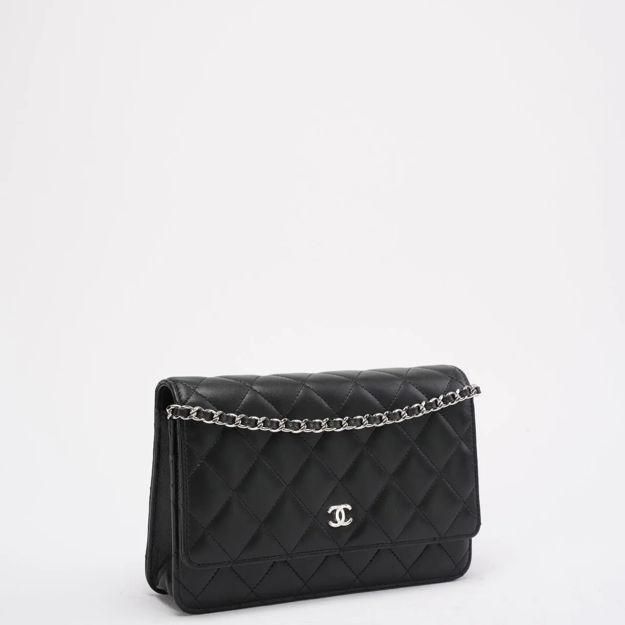 Chanel Black Classic Wallet on Chain (WOC) 2018