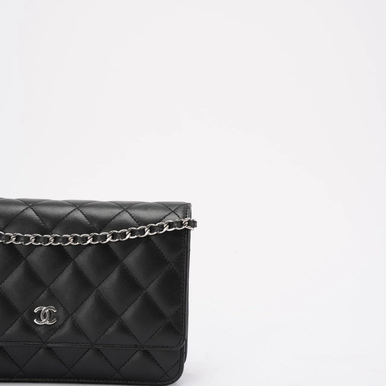 Chanel Black Classic Wallet on Chain (WOC) 2018