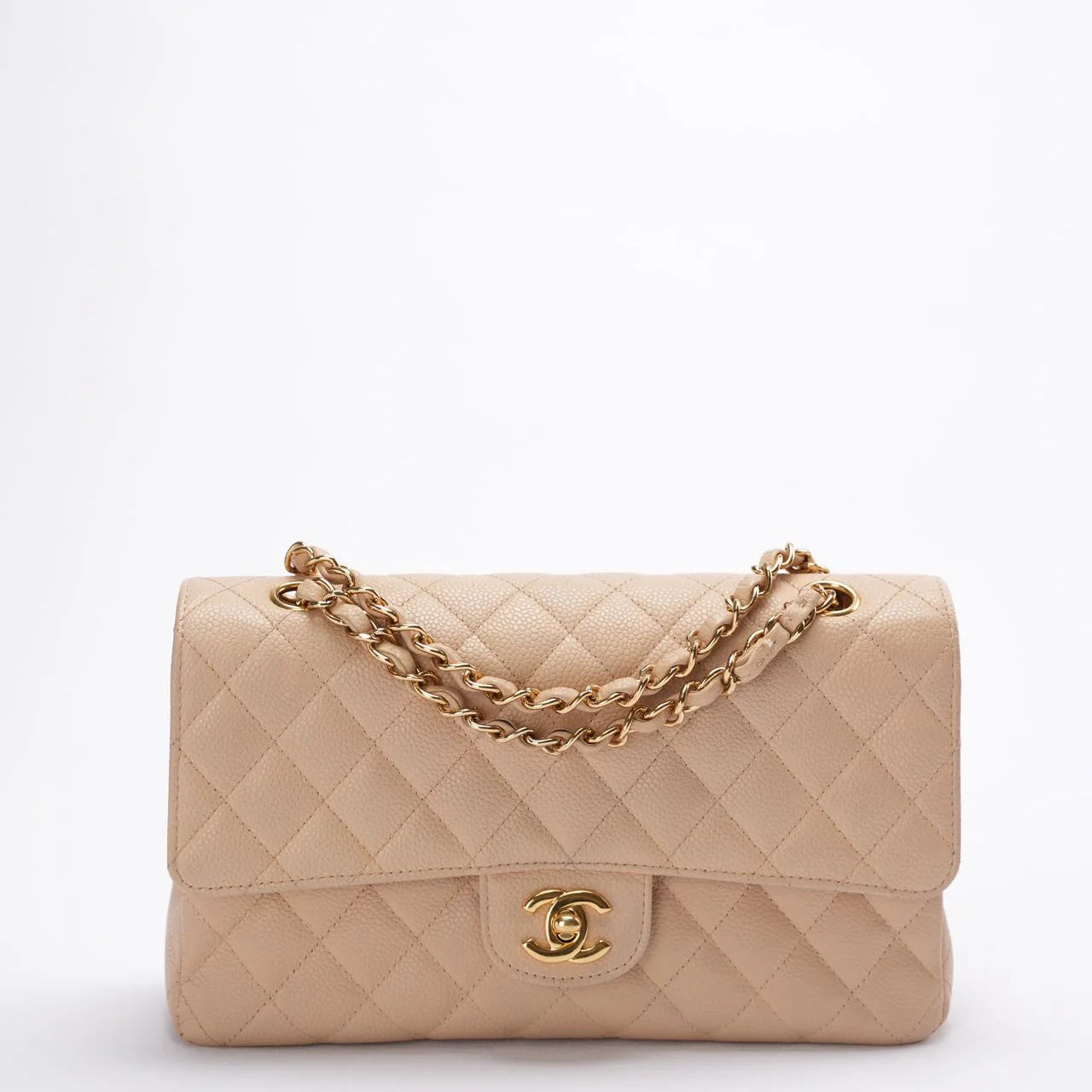 second hand chanel flap caviar