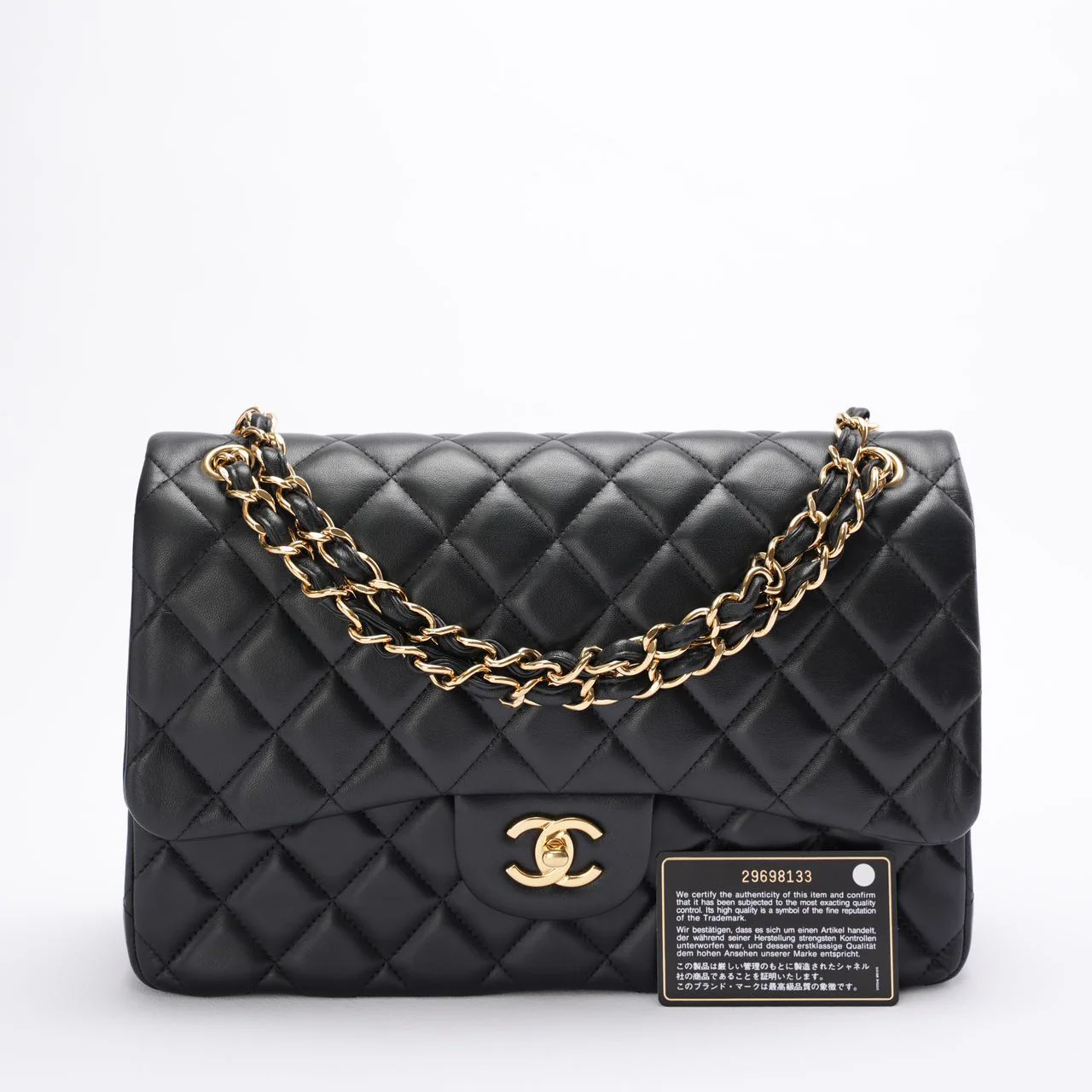 Chanel Classic Double Flap Bag Jumbo Black 2020