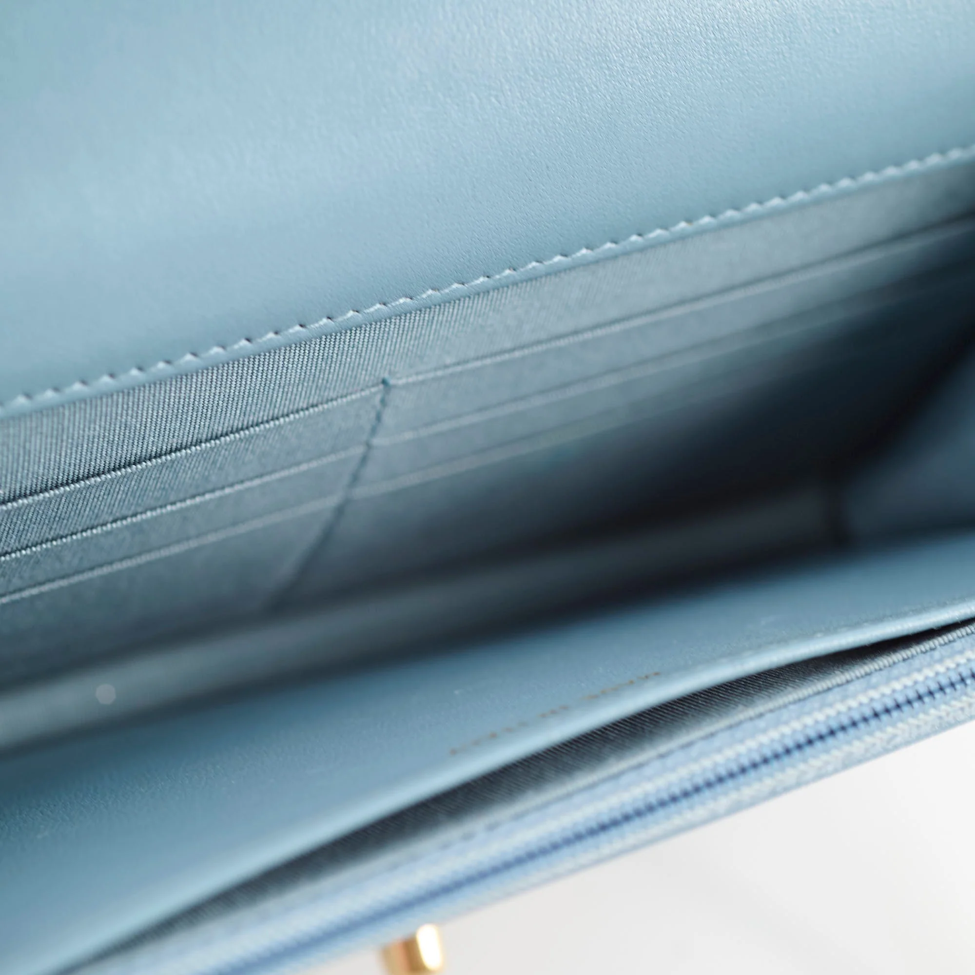 Chanel Trendy CC Wallet On Chain (WOC) Blue