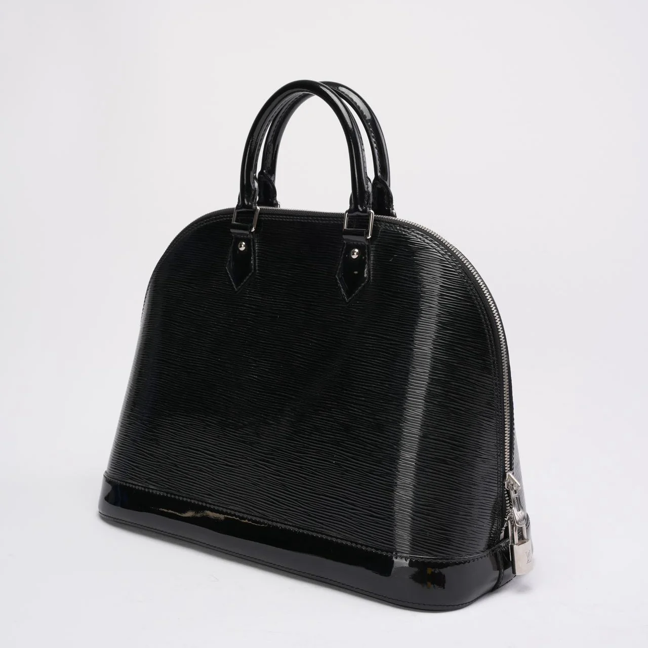 Louis Vuitton Black Epi Leather Alma MM Bag 2013