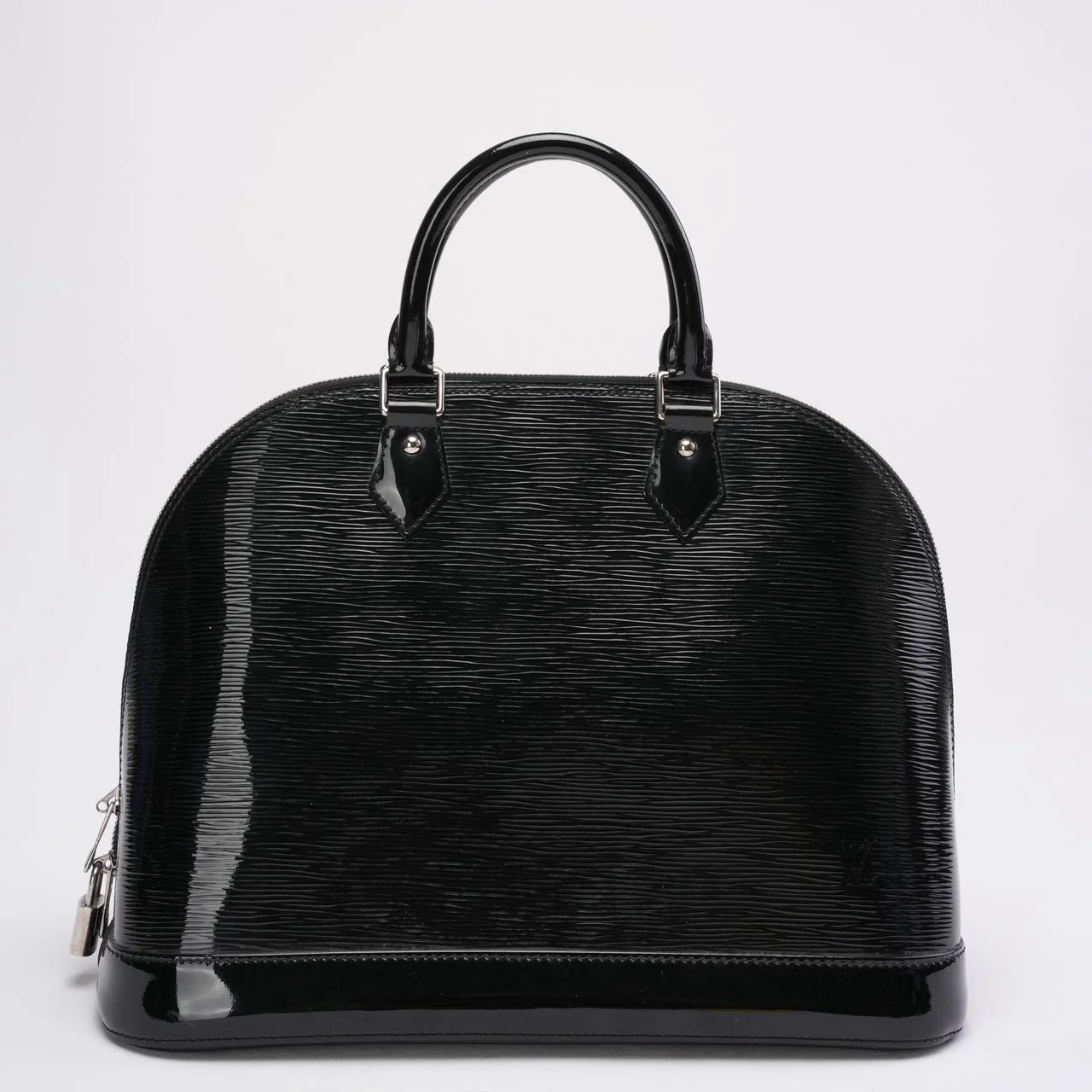 Louis Vuitton Black Epi Leather Alma MM Bag 2013