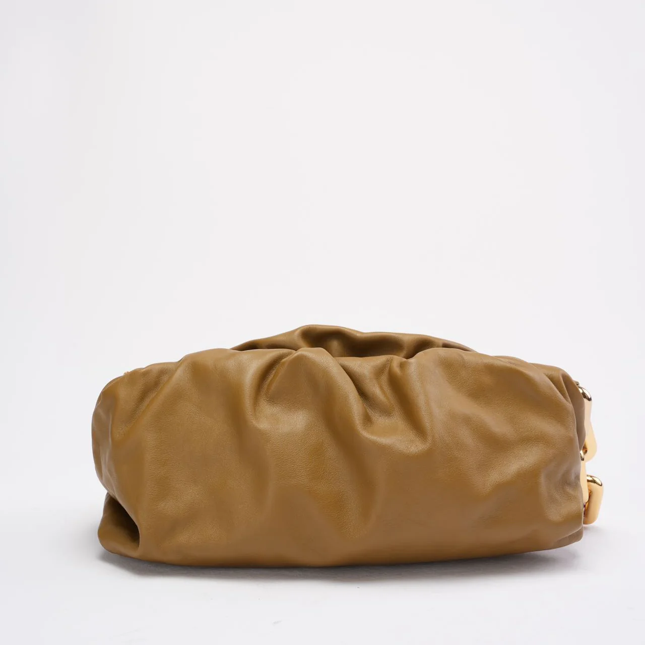 Bottege Veneta Brown The Chain Pouch in Moutarde