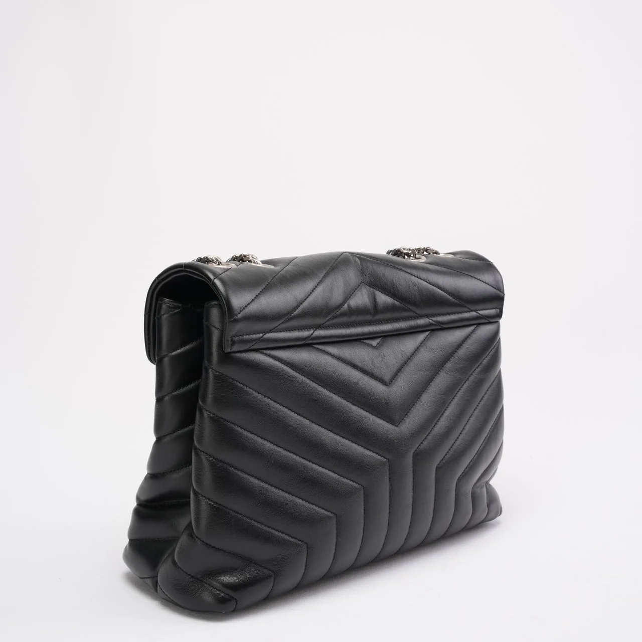 Saint Laurent Black Loulou Medium Shoulder Bag 2021