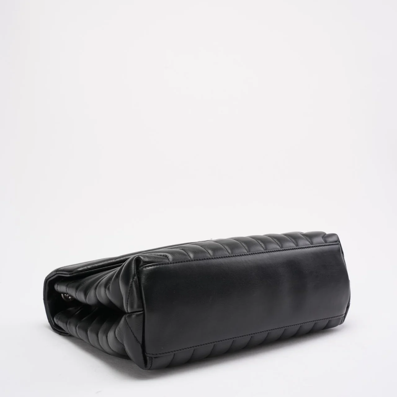 Saint Laurent Black Loulou Medium Shoulder Bag 2021