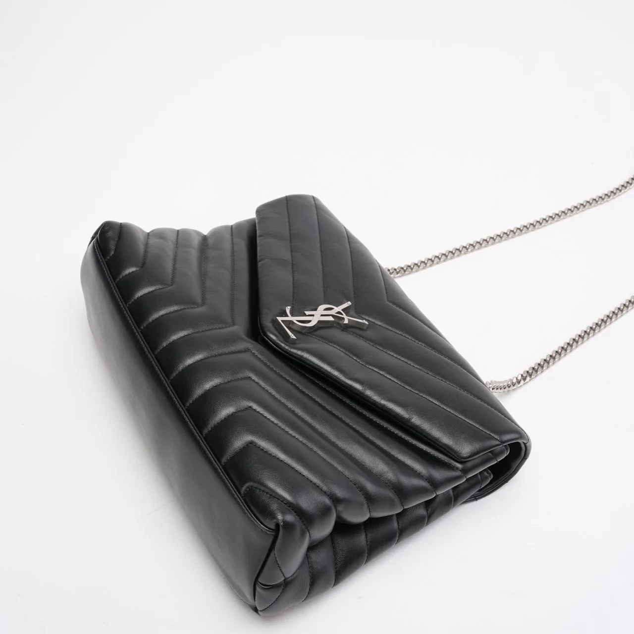 Saint Laurent Black Loulou Medium Shoulder Bag 2021