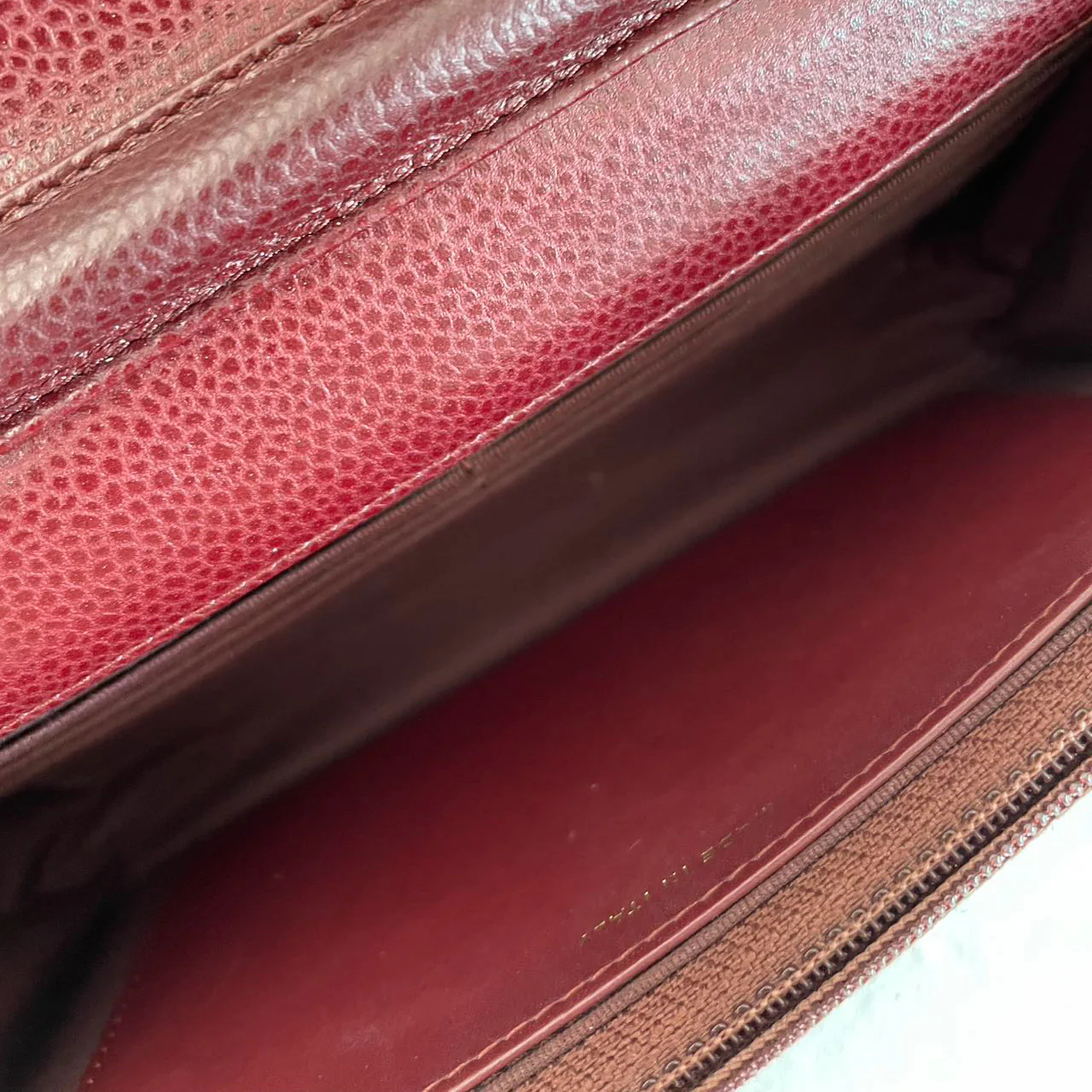 Chanel Burgundy Classic Wallet on Chain (WOC) 2016