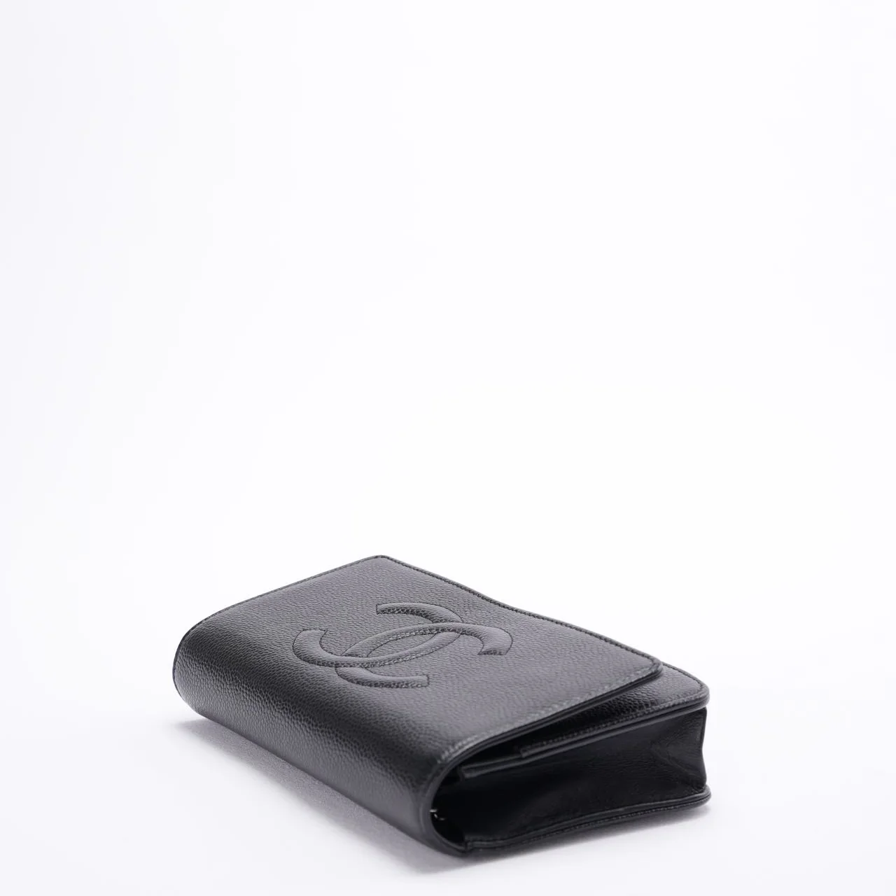 Chanel Wallet on Chain Black Caviar Leather Big Cc