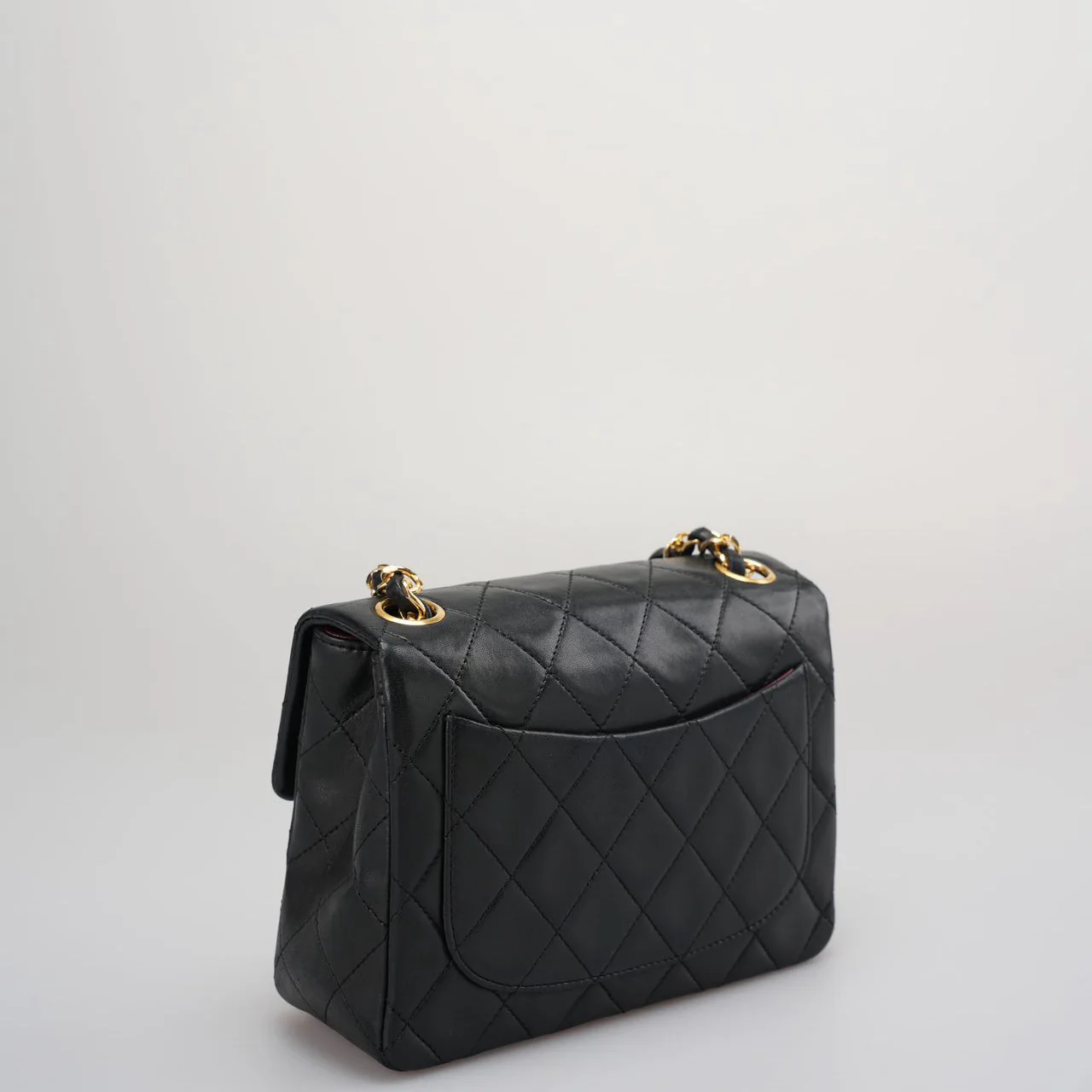 Best Quality used Chanel vintage mini square flap bag with 24k gold hardware