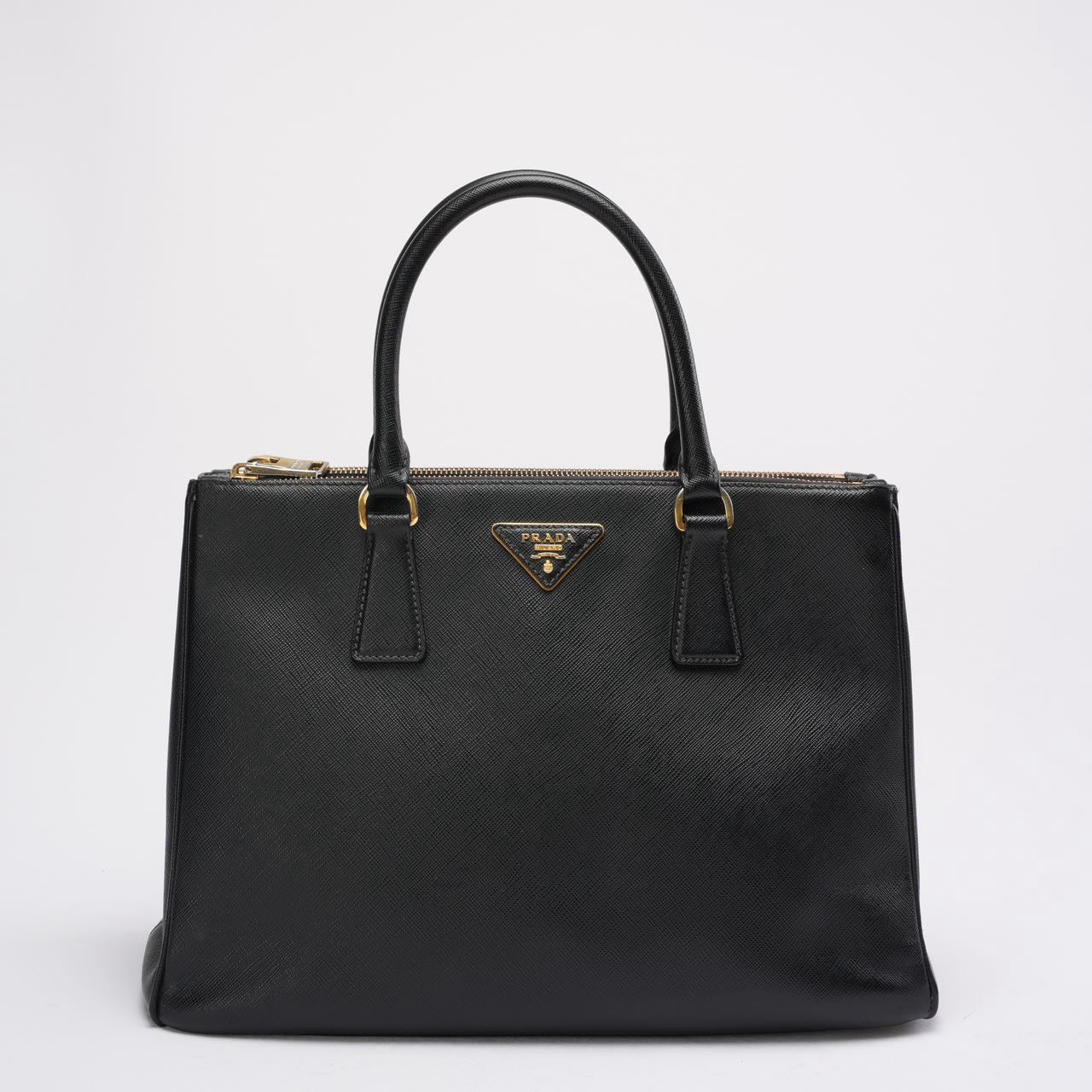 Prada Black Galleria Tote Bag Saffiano Leather