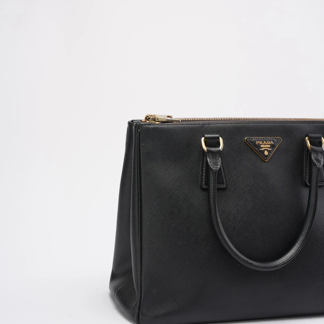 Prada Black Galleria Tote Bag Saffiano Leather