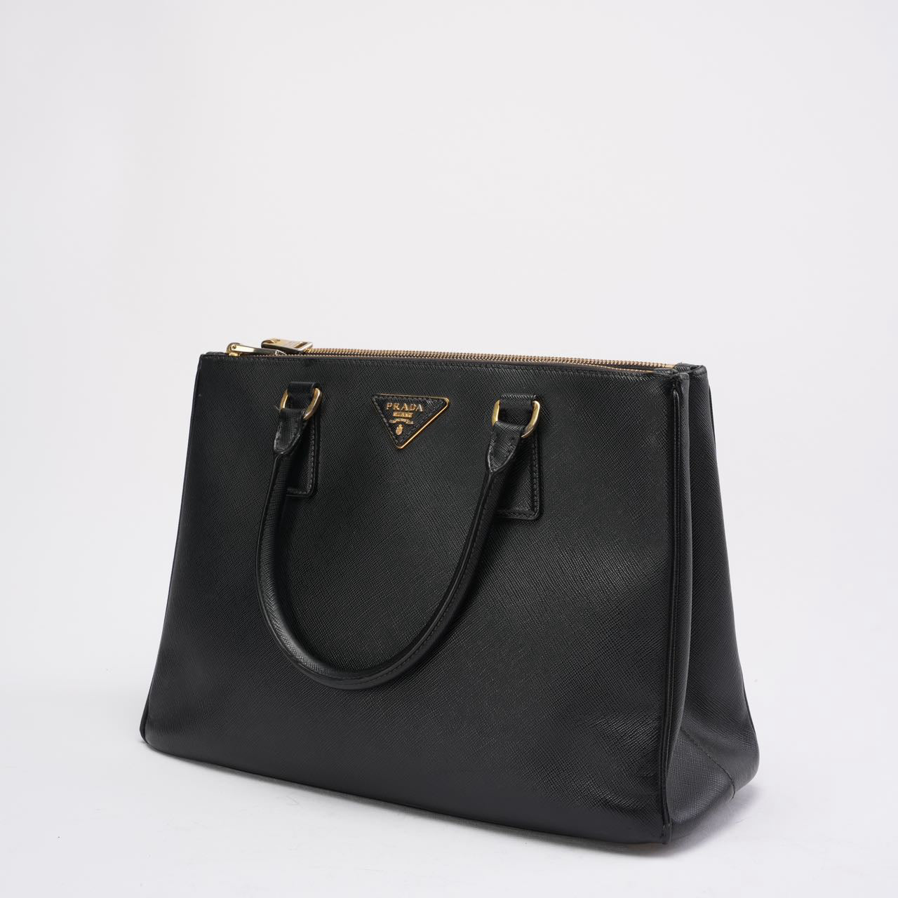 Prada Black Galleria Tote Bag Saffiano Leather
