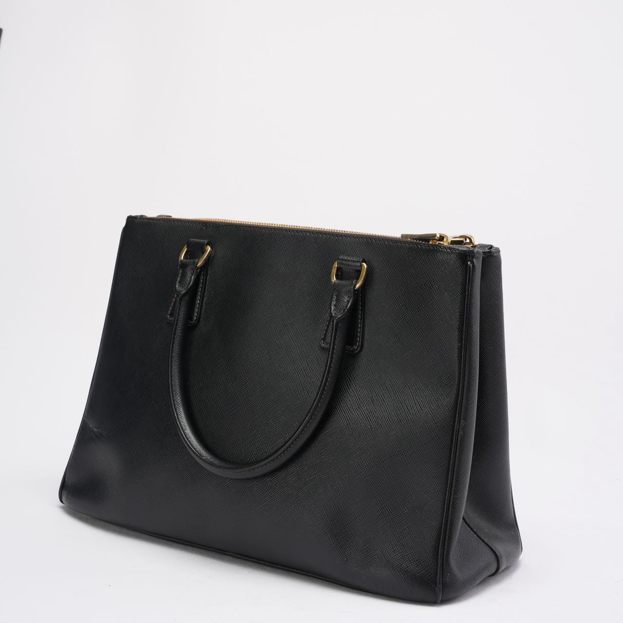 Prada Black Galleria Tote Bag Saffiano Leather