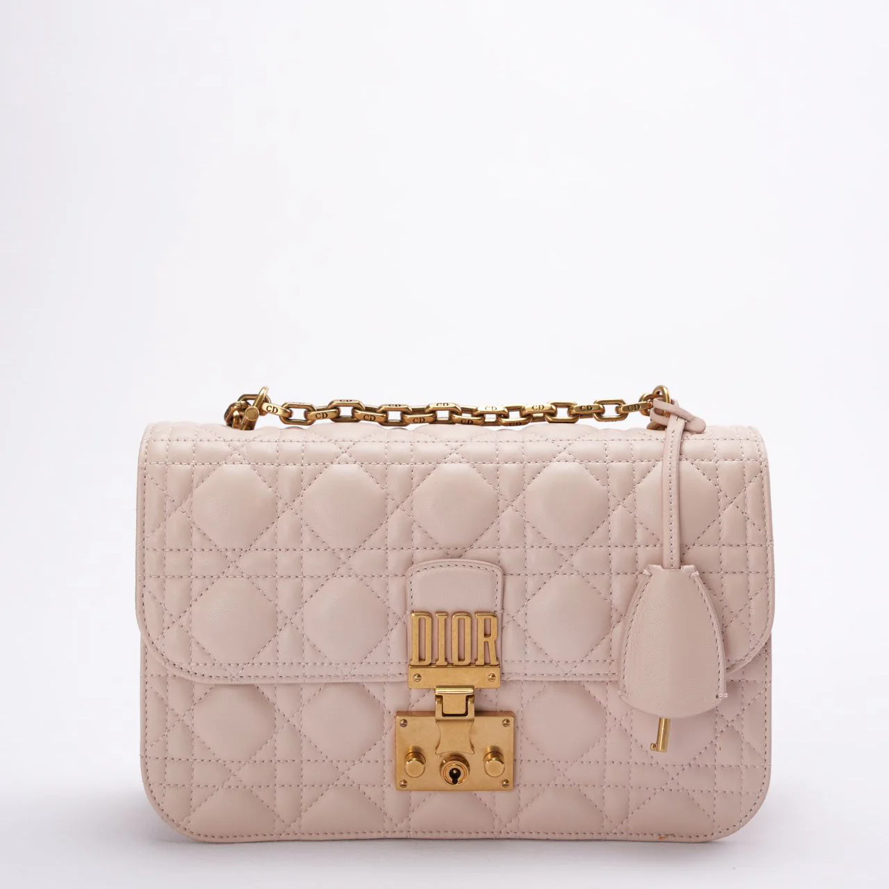 Christian Dior Pink Small Flap Shoulder Bag Lambskin 2017