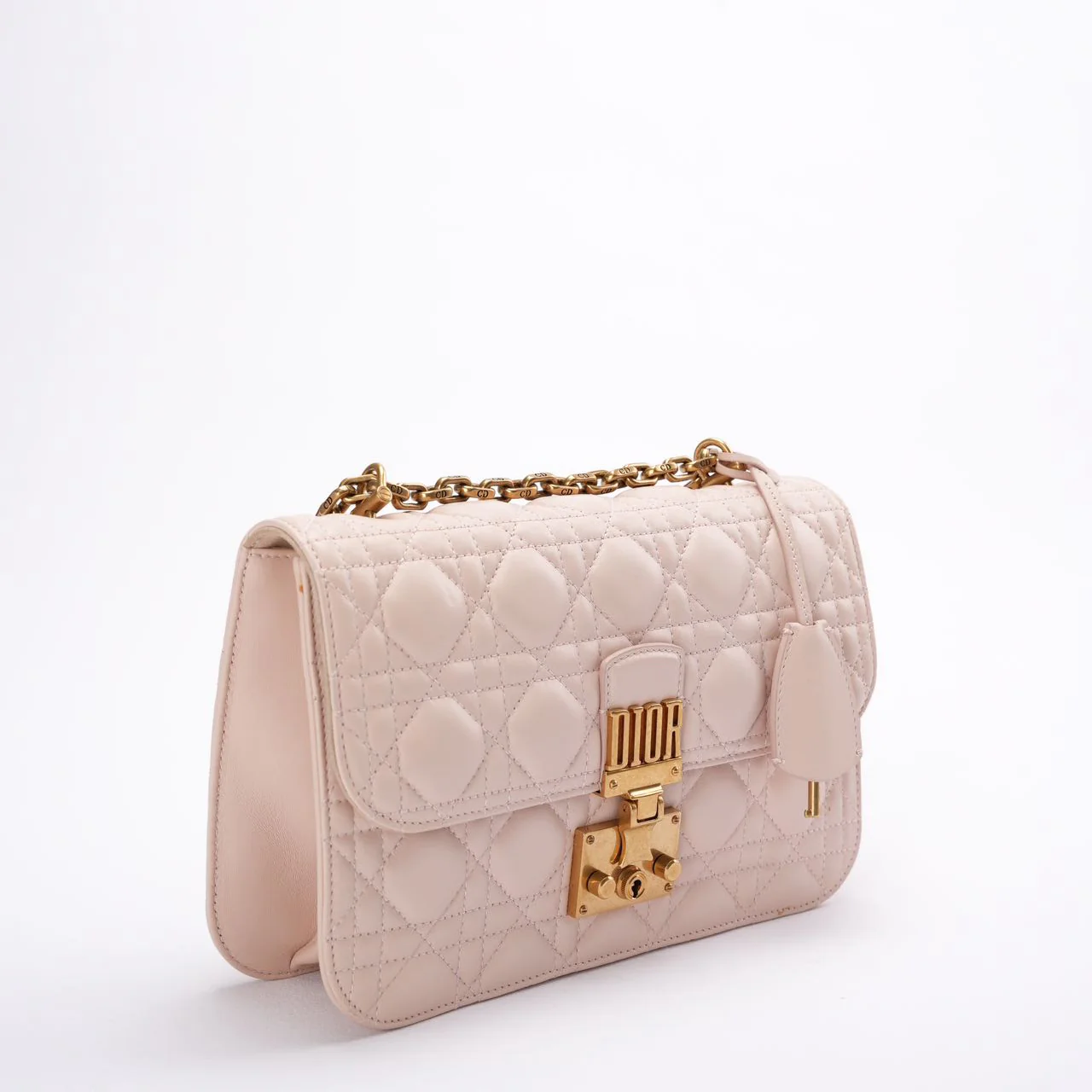 Christian Dior Pink Small Flap Shoulder Bag Lambskin 2017