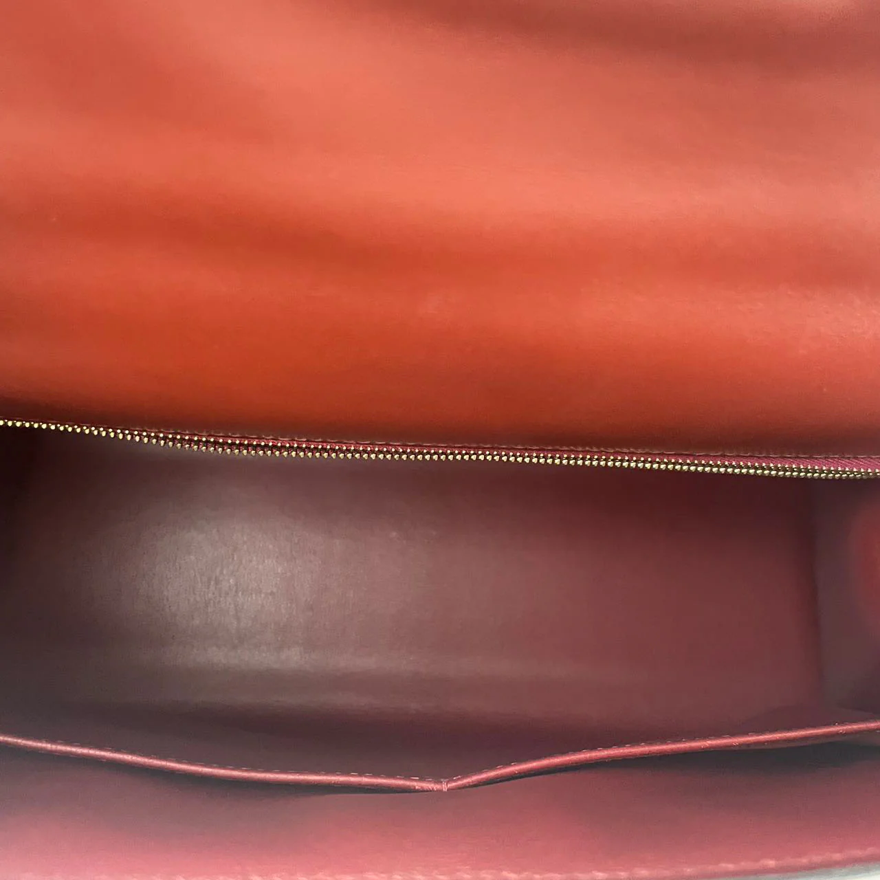 Hermes Kelly 32 Sellier Bag In Burgundy Box Leather With Gold Hardware from 2004