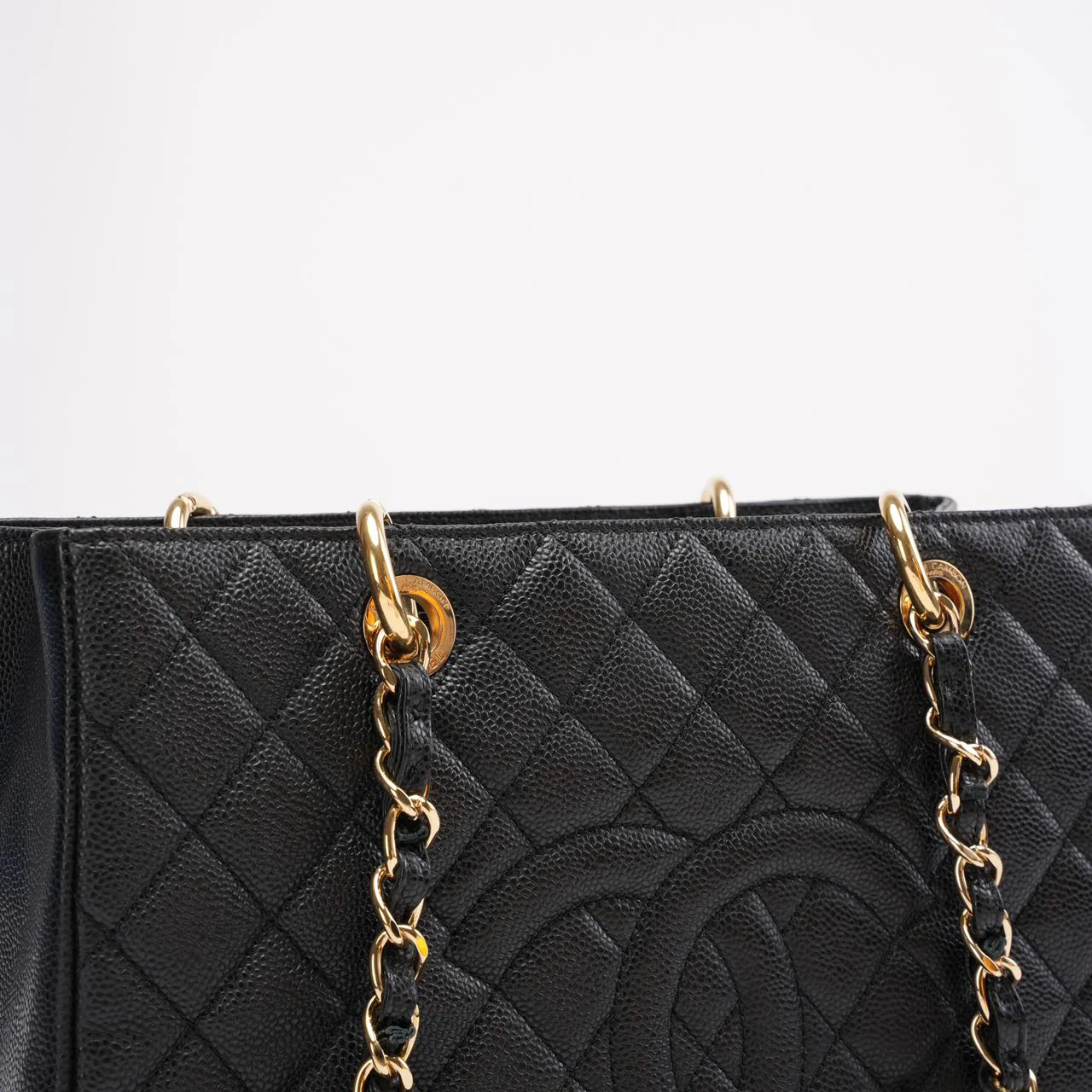 Chanel Shopping Tote GST Caviar Black  2013