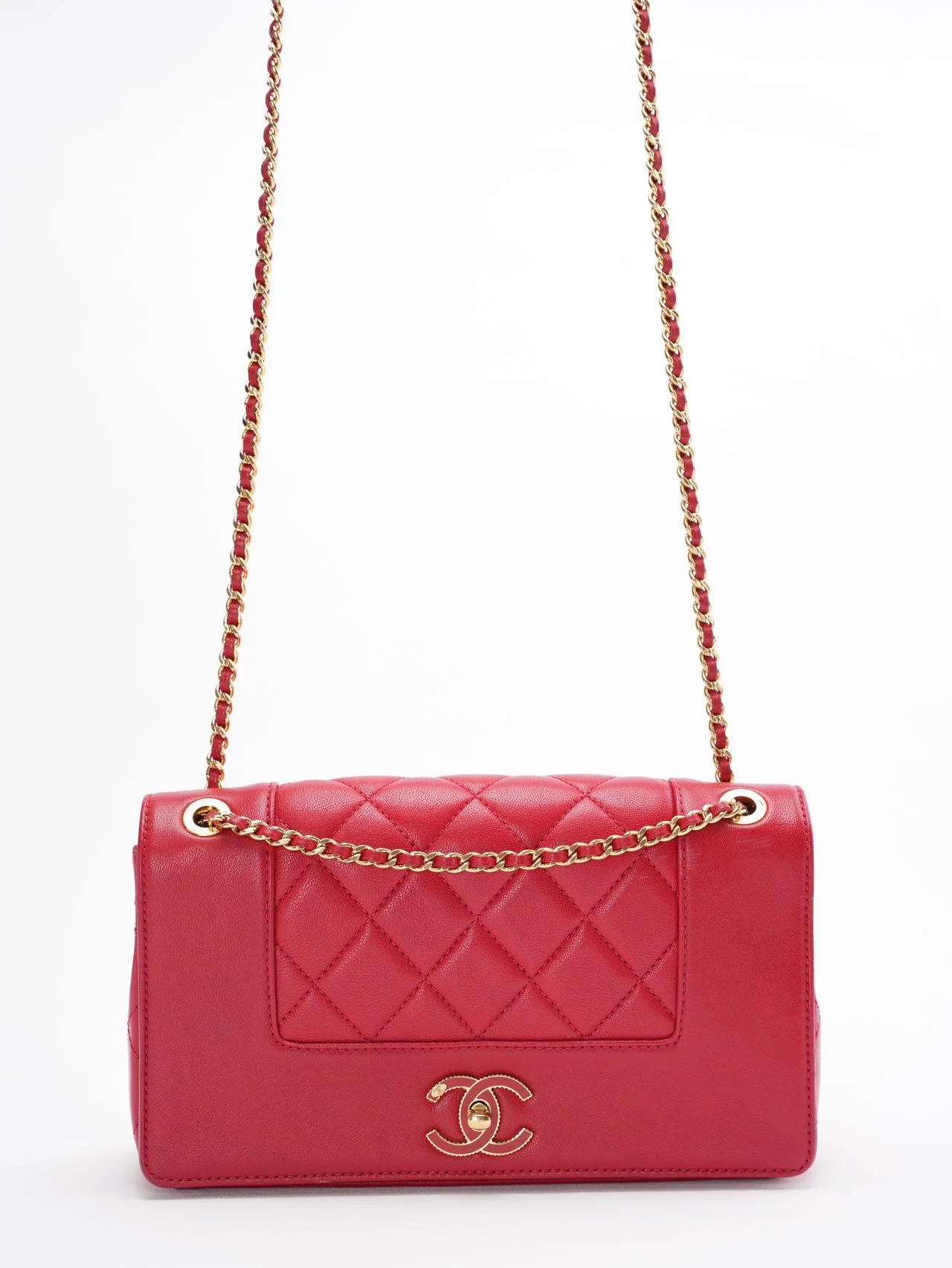 Chanel Mademoiselle Flap Bag Red