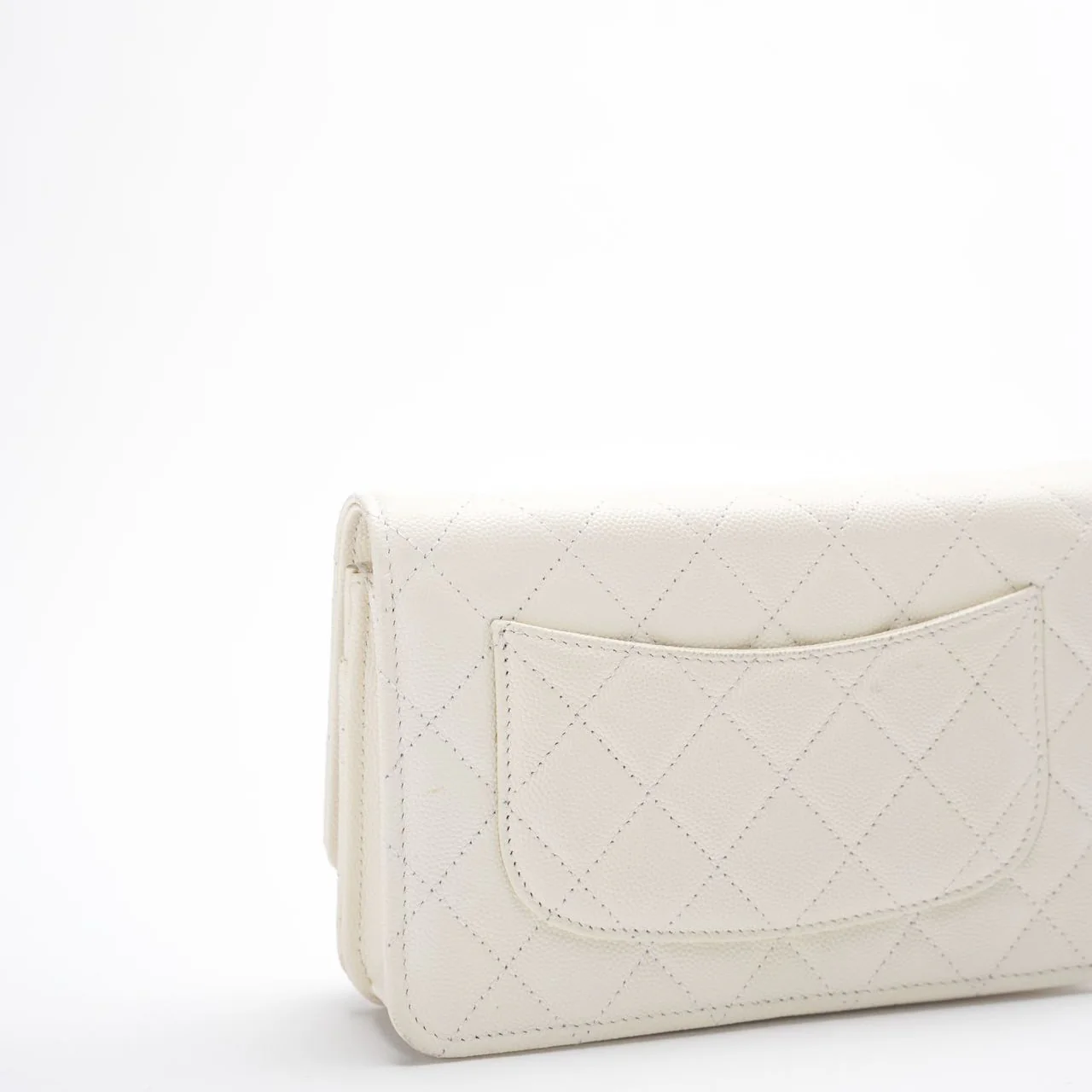 Chanel Wallet on Chain(woc) White Caviar Leather 2022