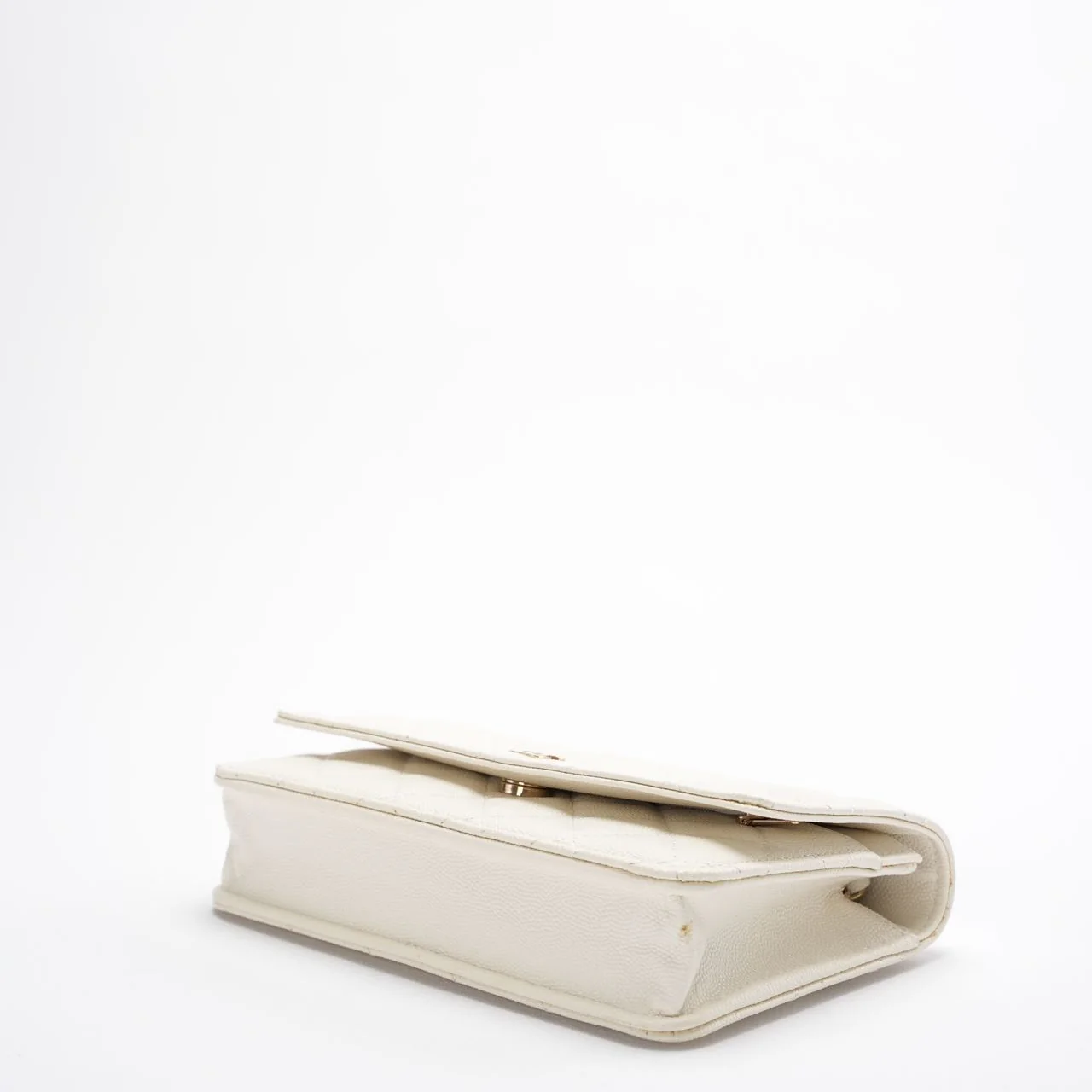 Chanel Wallet on Chain(woc) White Caviar Leather 2022