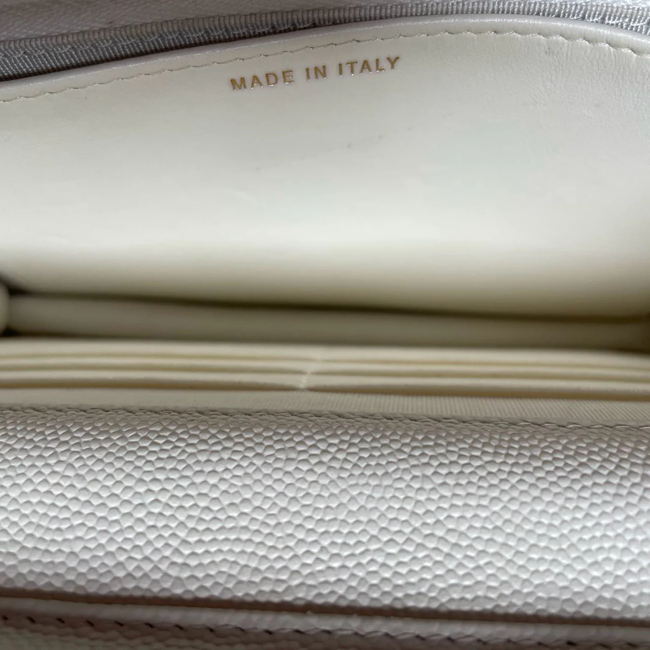 Chanel Wallet on Chain(woc) White Caviar Leather 2022