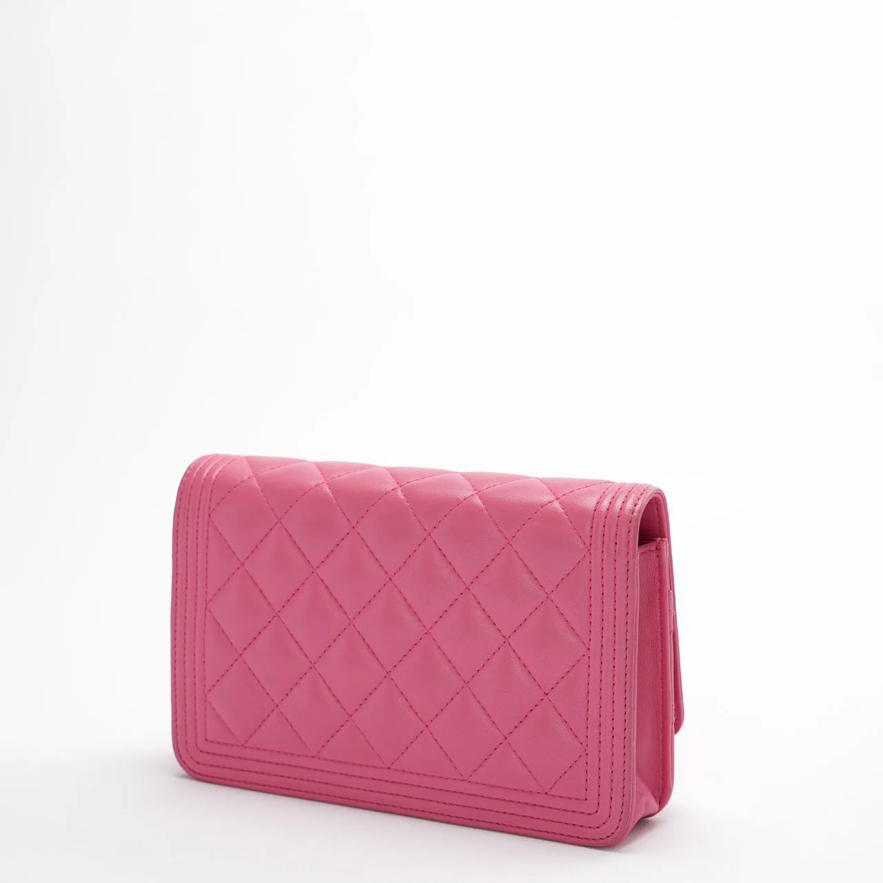 Chanel Boy Wallet on Chain (woc) Pink