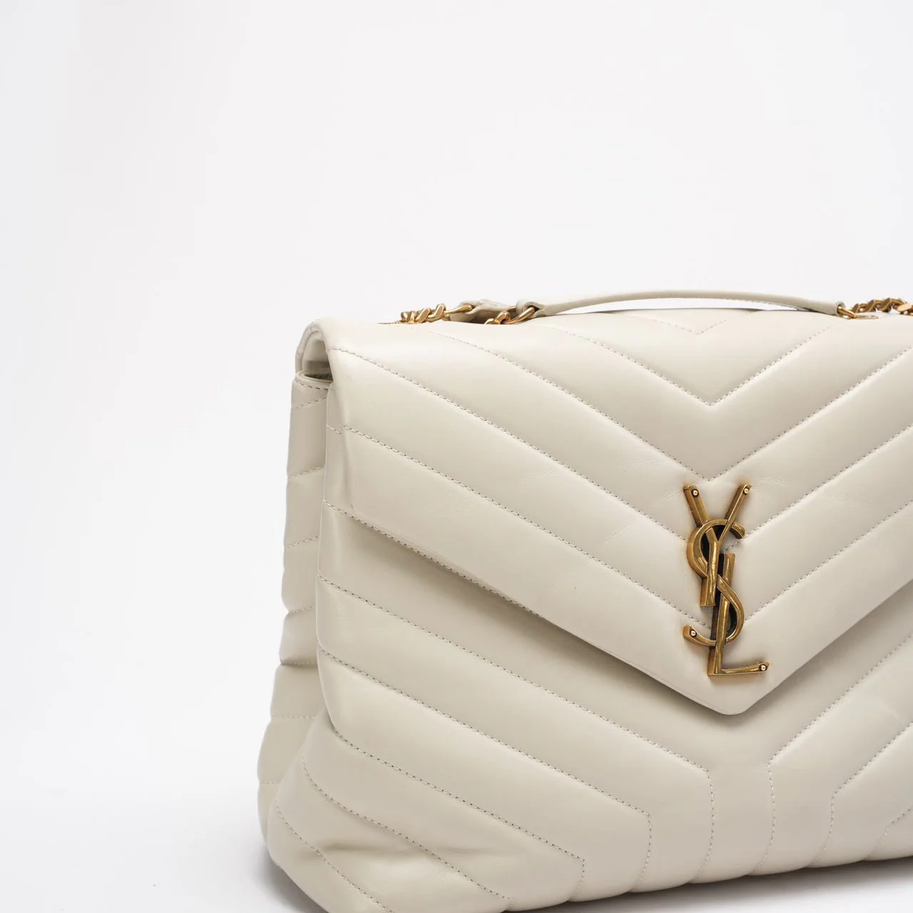 Saint Laurent  Medium White LouLou 2020