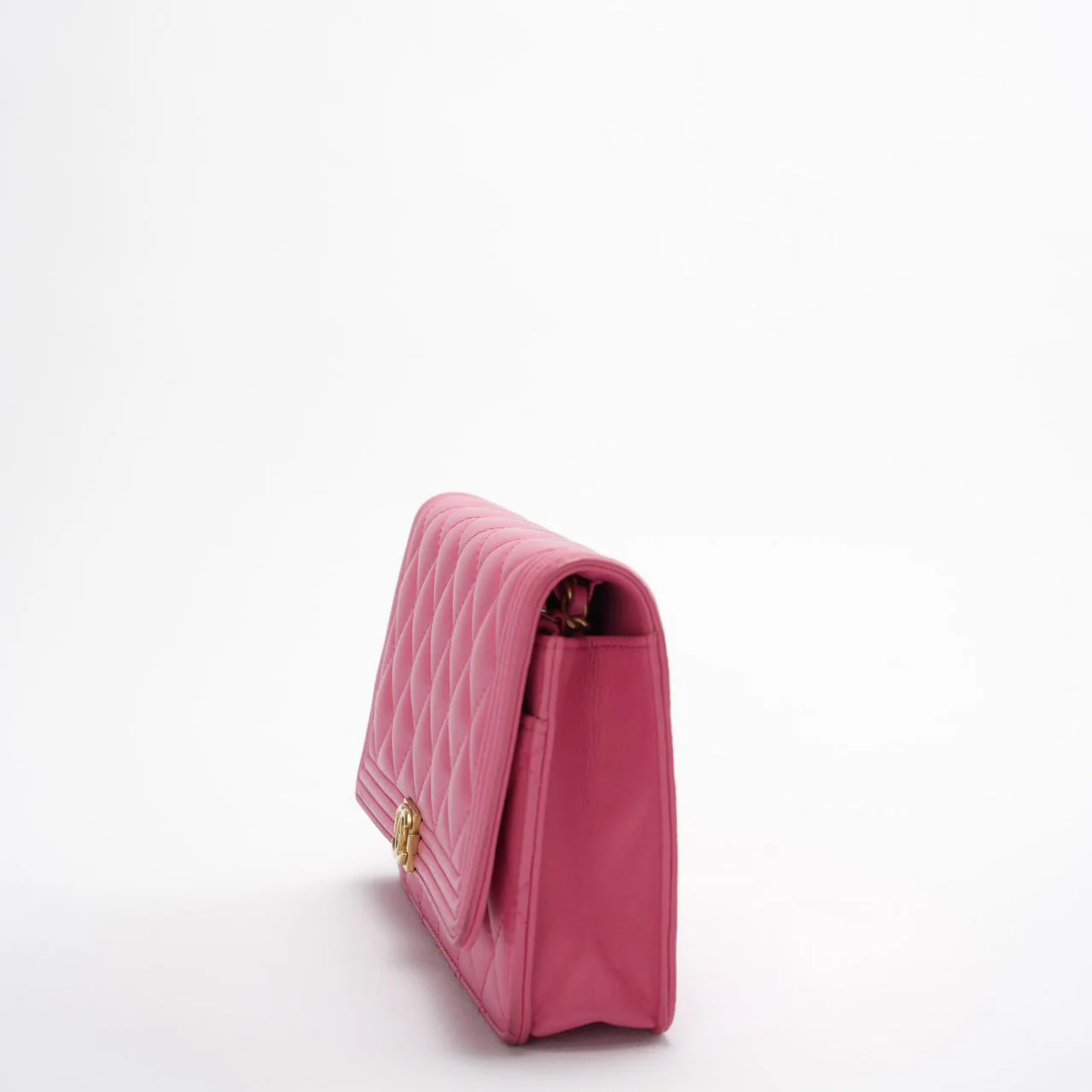 Chanel Boy Wallet on Chain (woc) Pink