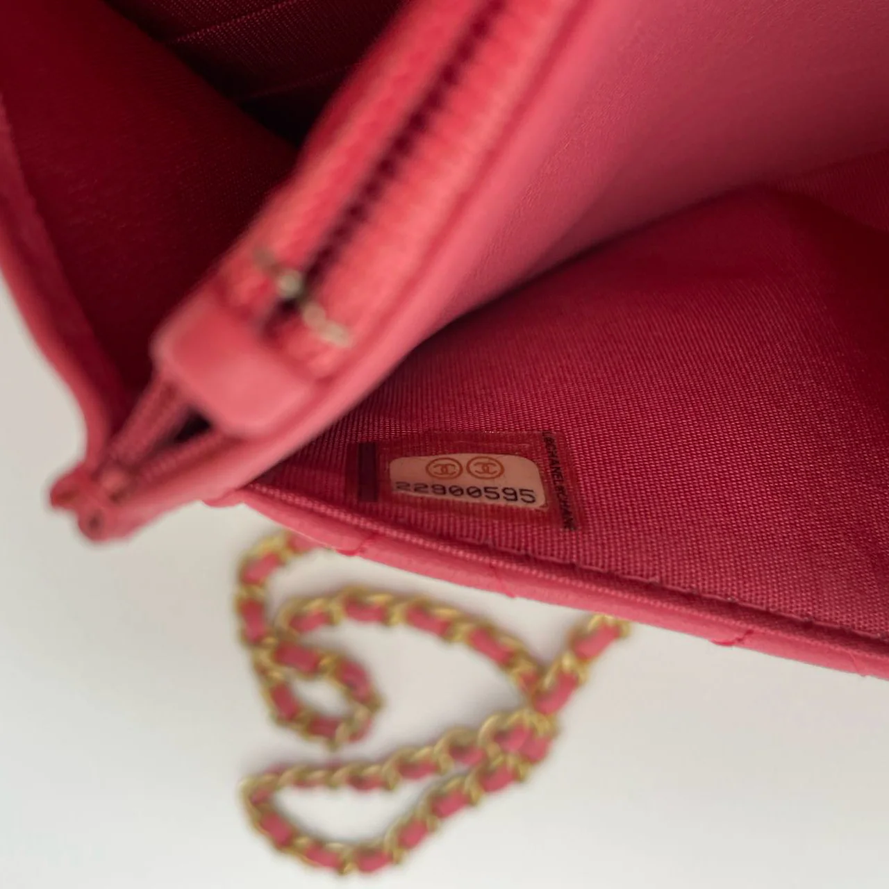 Chanel Boy Wallet on Chain (woc) Pink