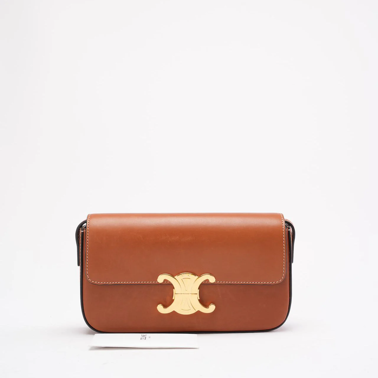 Celine Triomphe Schultertasche Braun Kalbsleder 2024