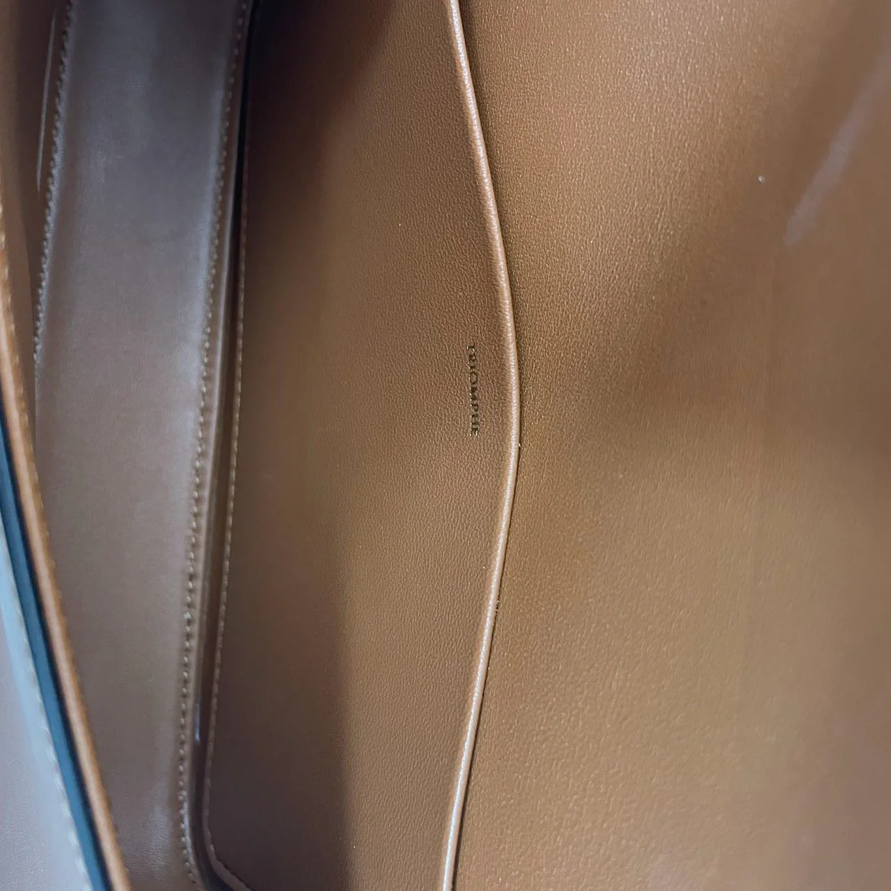 Celine Brown Triomphe Calfskin Claude Shoulder Bag 2024